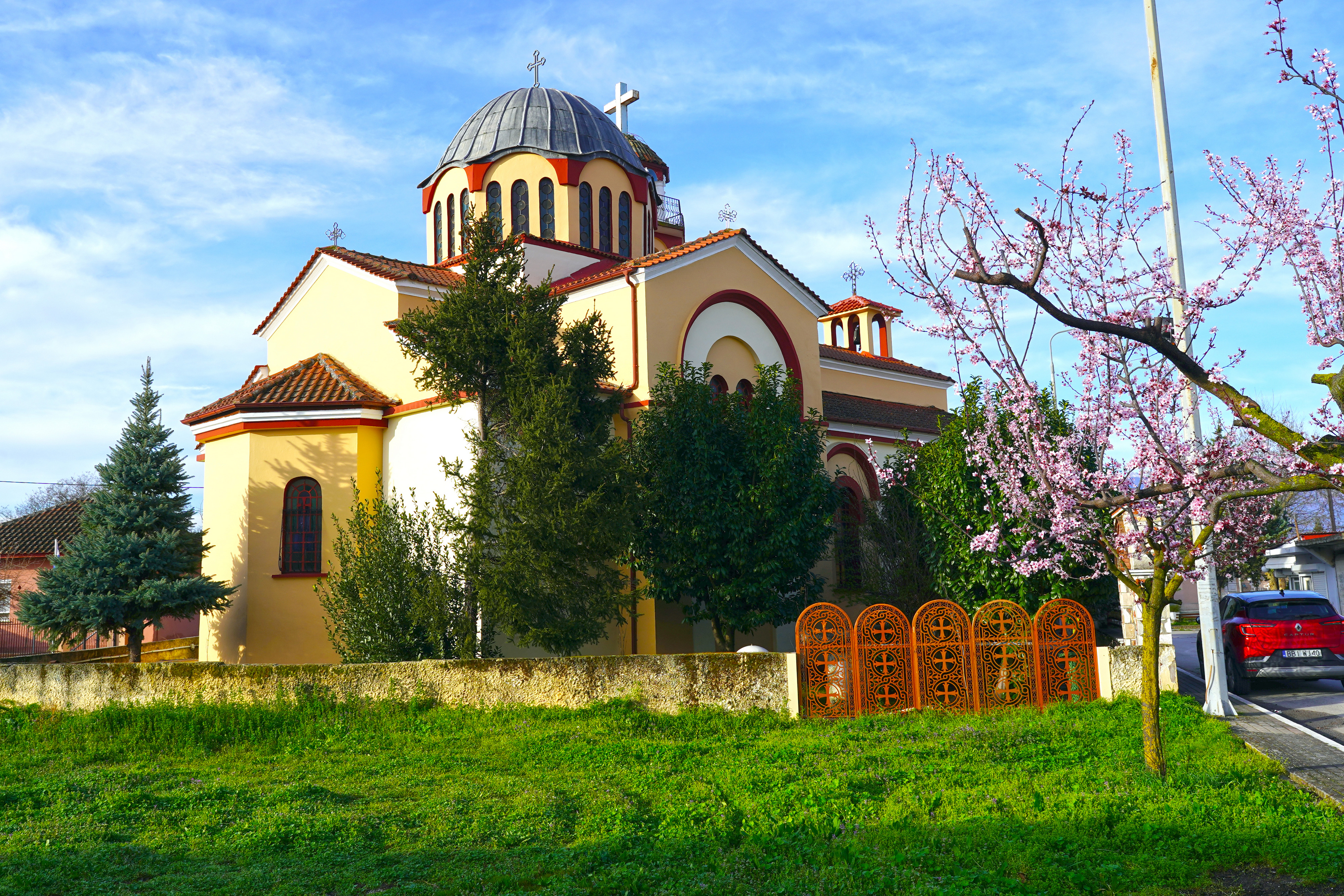 The Holy Trinity church in Polystylo