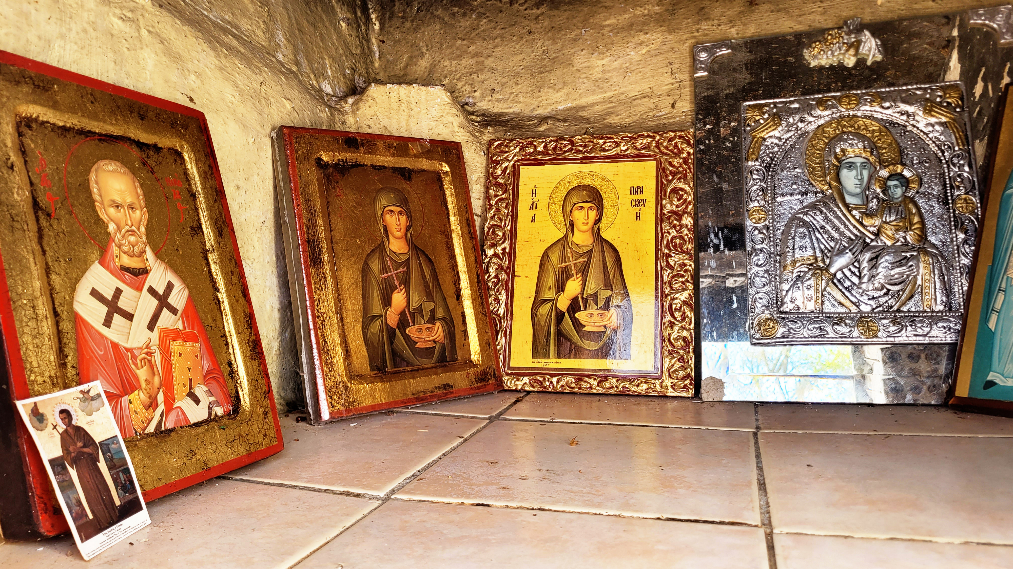 Icons of the St. Parascevi Orthodox church close to Philippi