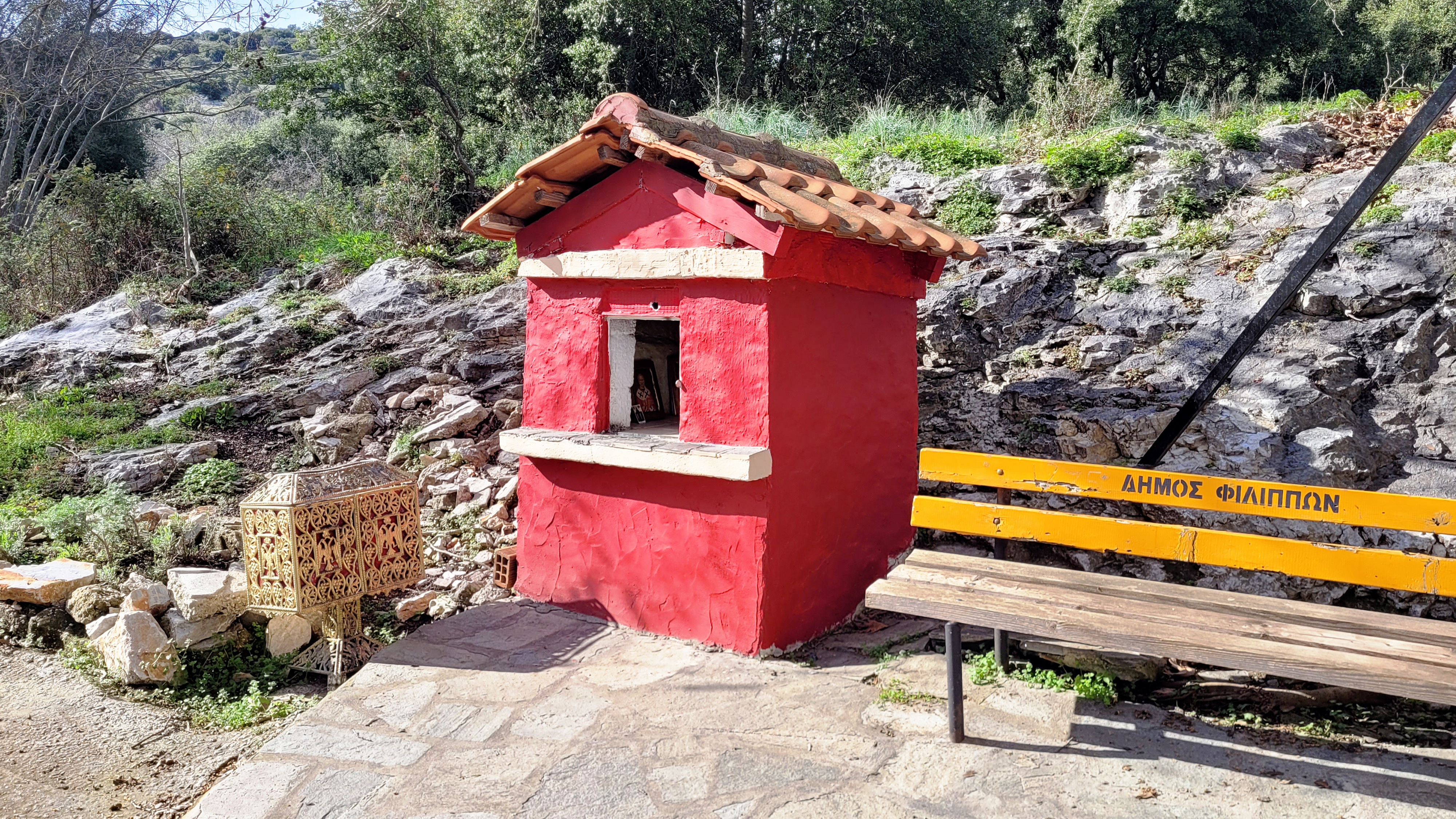 A small chapel close to St. Parascevi Orthodox church close to Philippi
