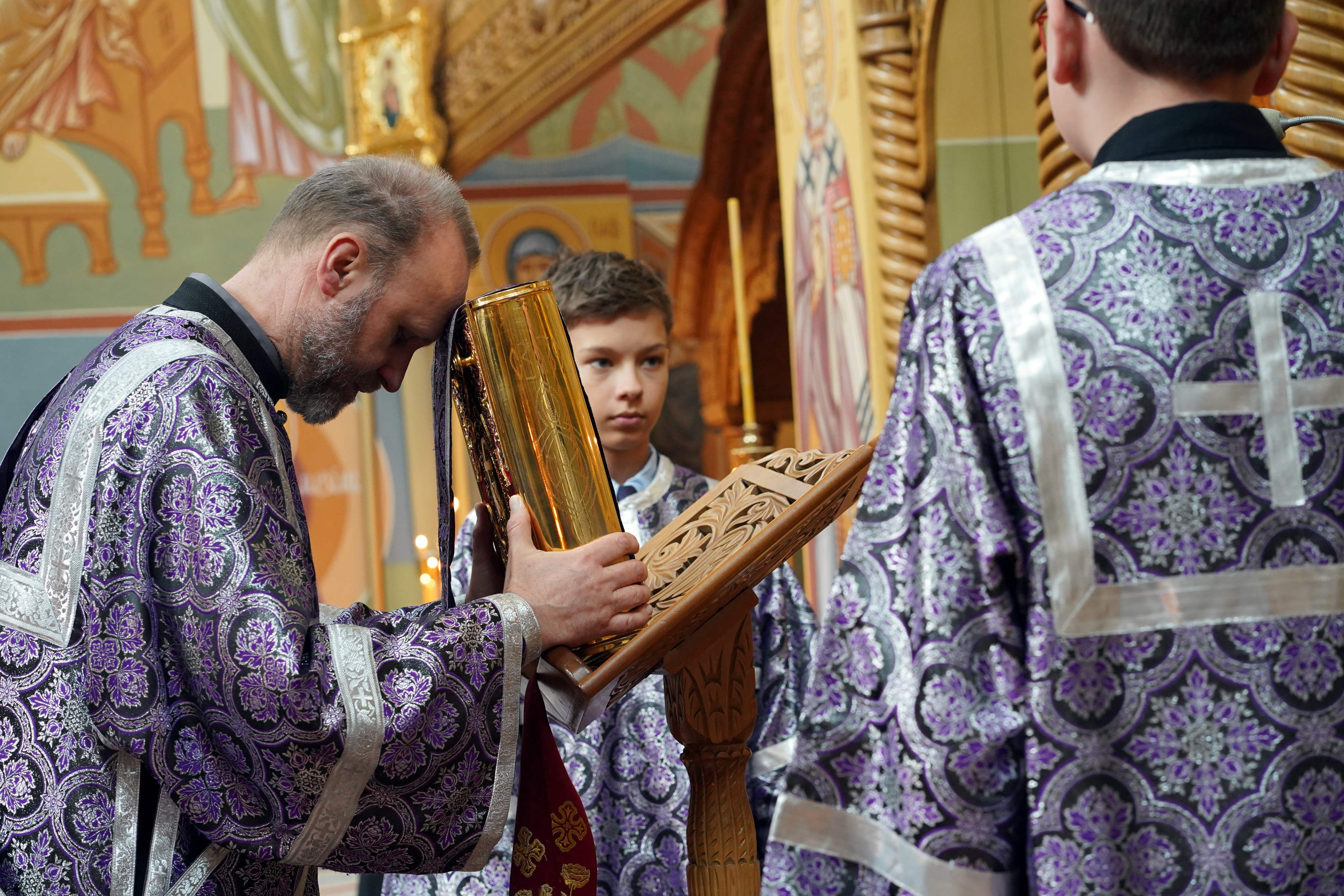 Jesus Christ burial service in Zwierki Convent