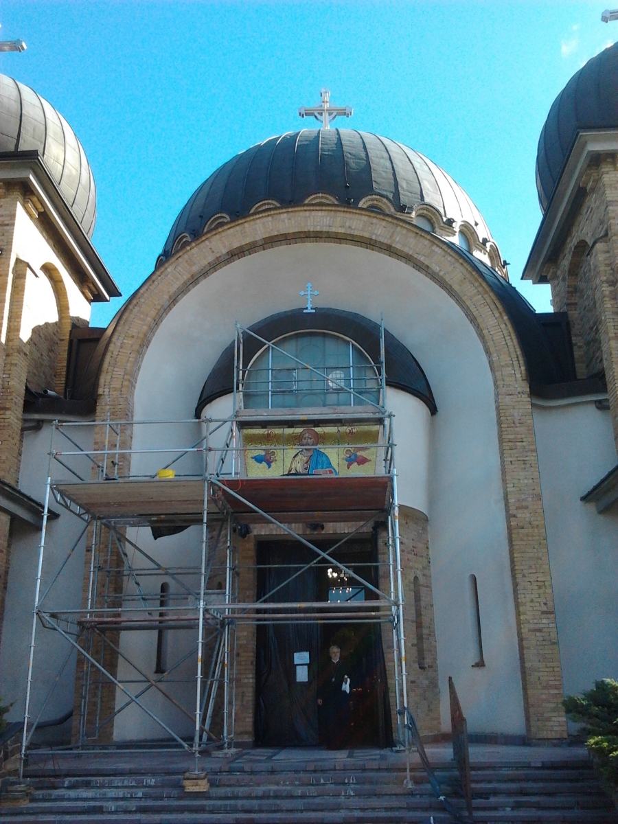 cerkiew Hagia Sophia, fresk zewnątrz