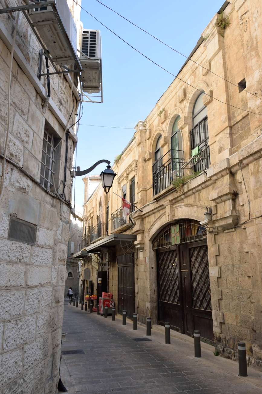 Roum Orthodox streets in Jerusalem, May 2023