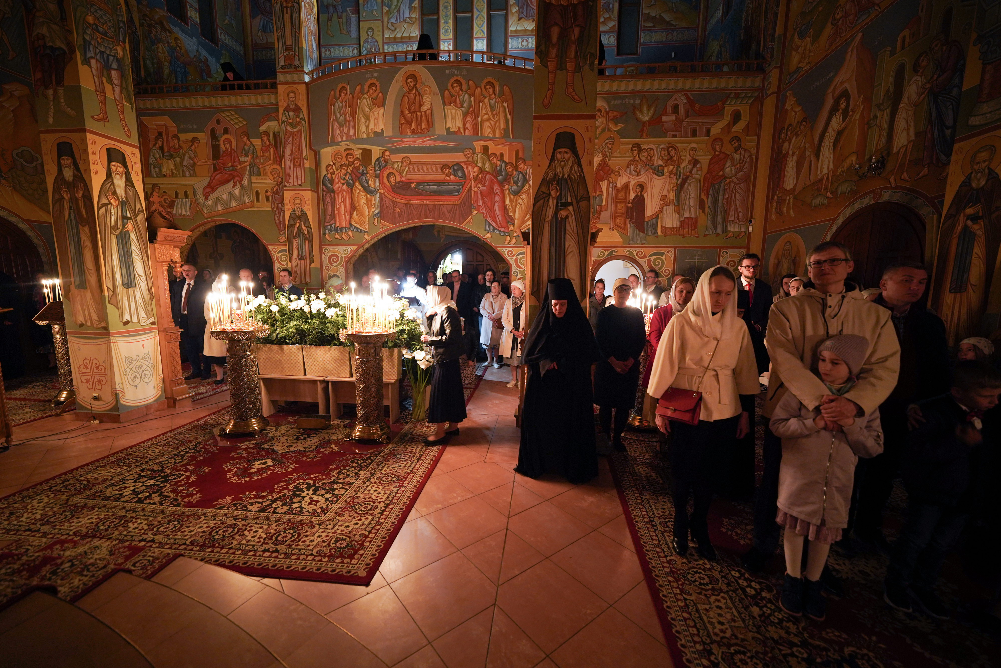 Easter night in Zwierki Convent