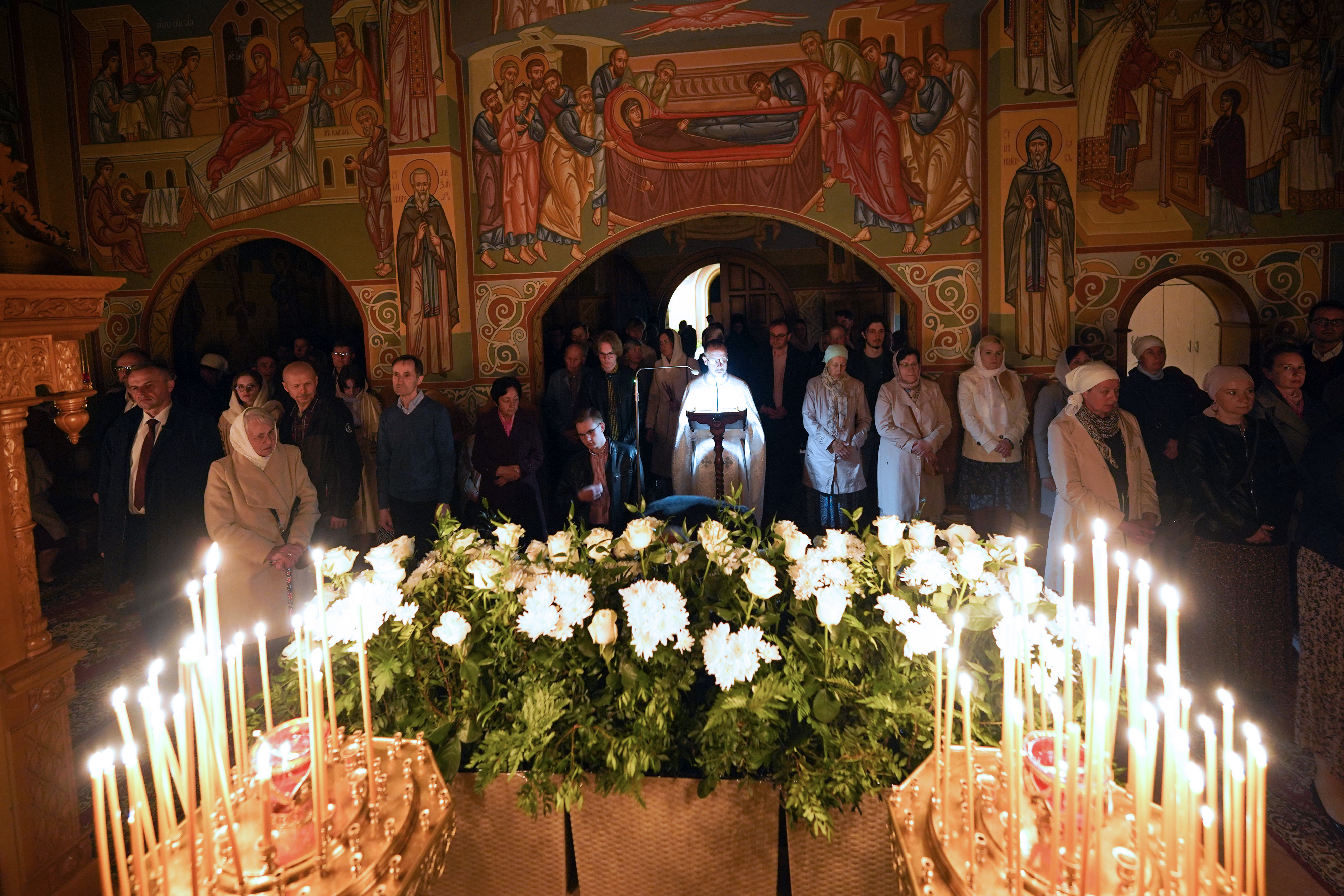 Easter night in Zwierki Convent