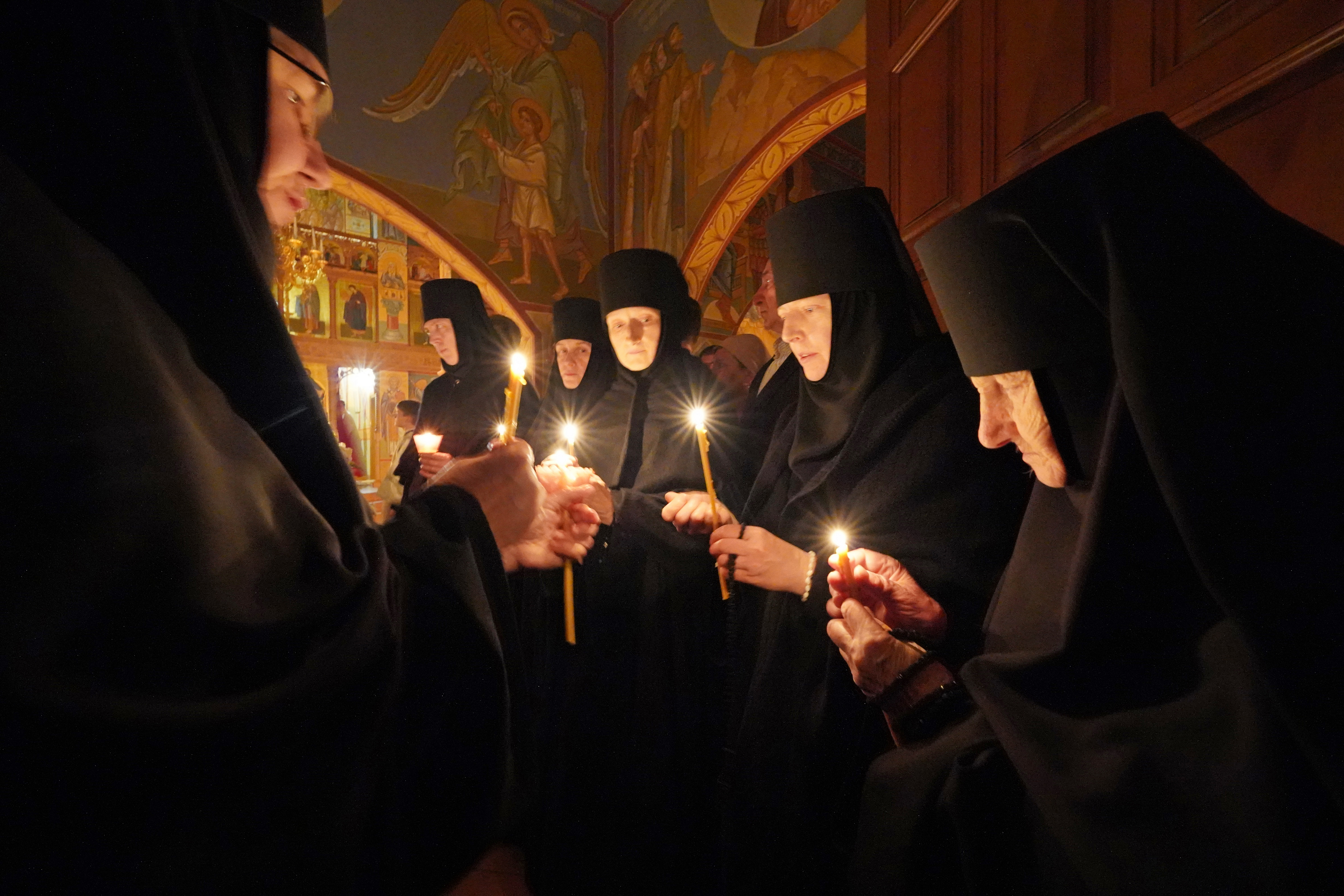 Easter night in Zwierki Convent