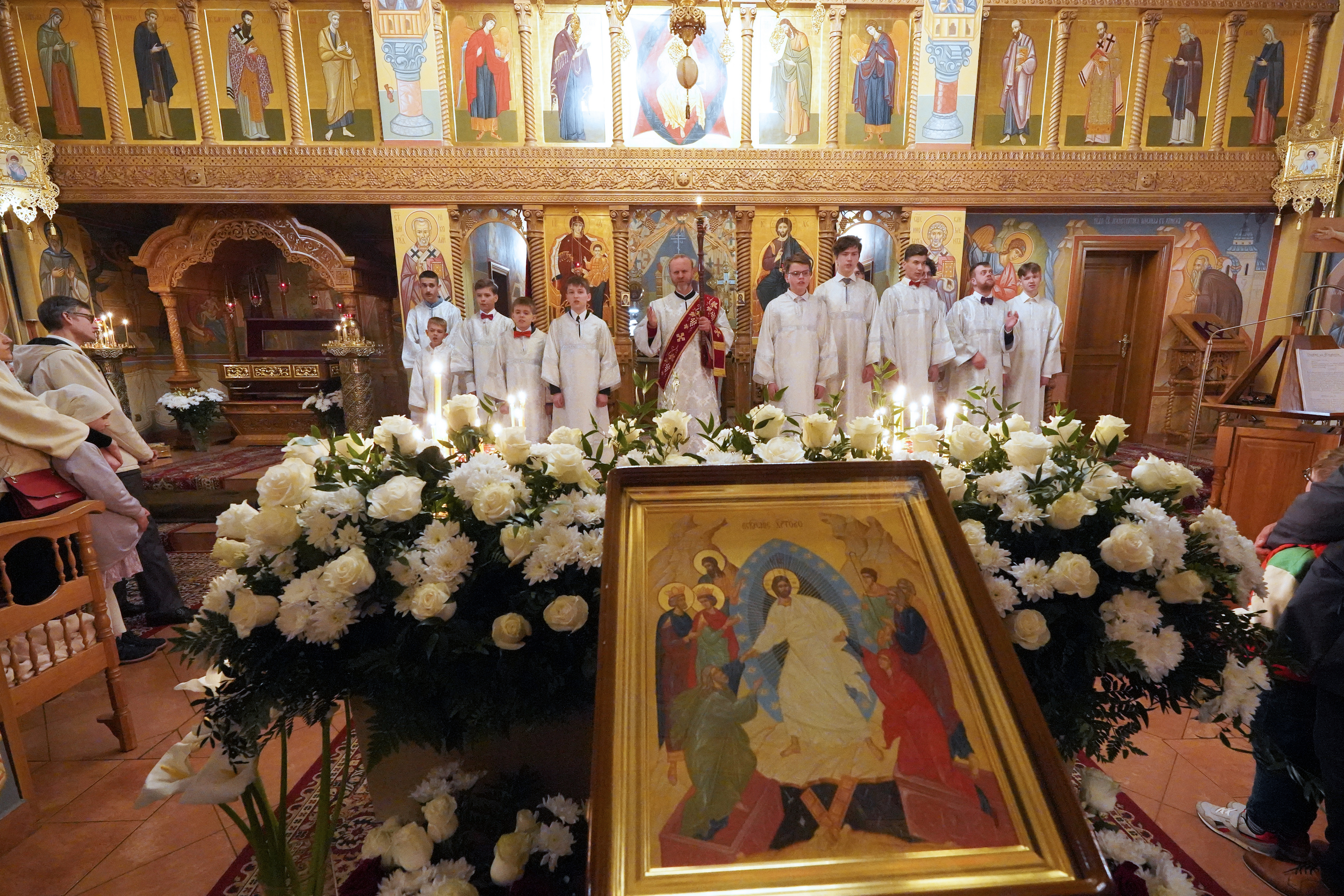 Easter night in Zwierki Convent