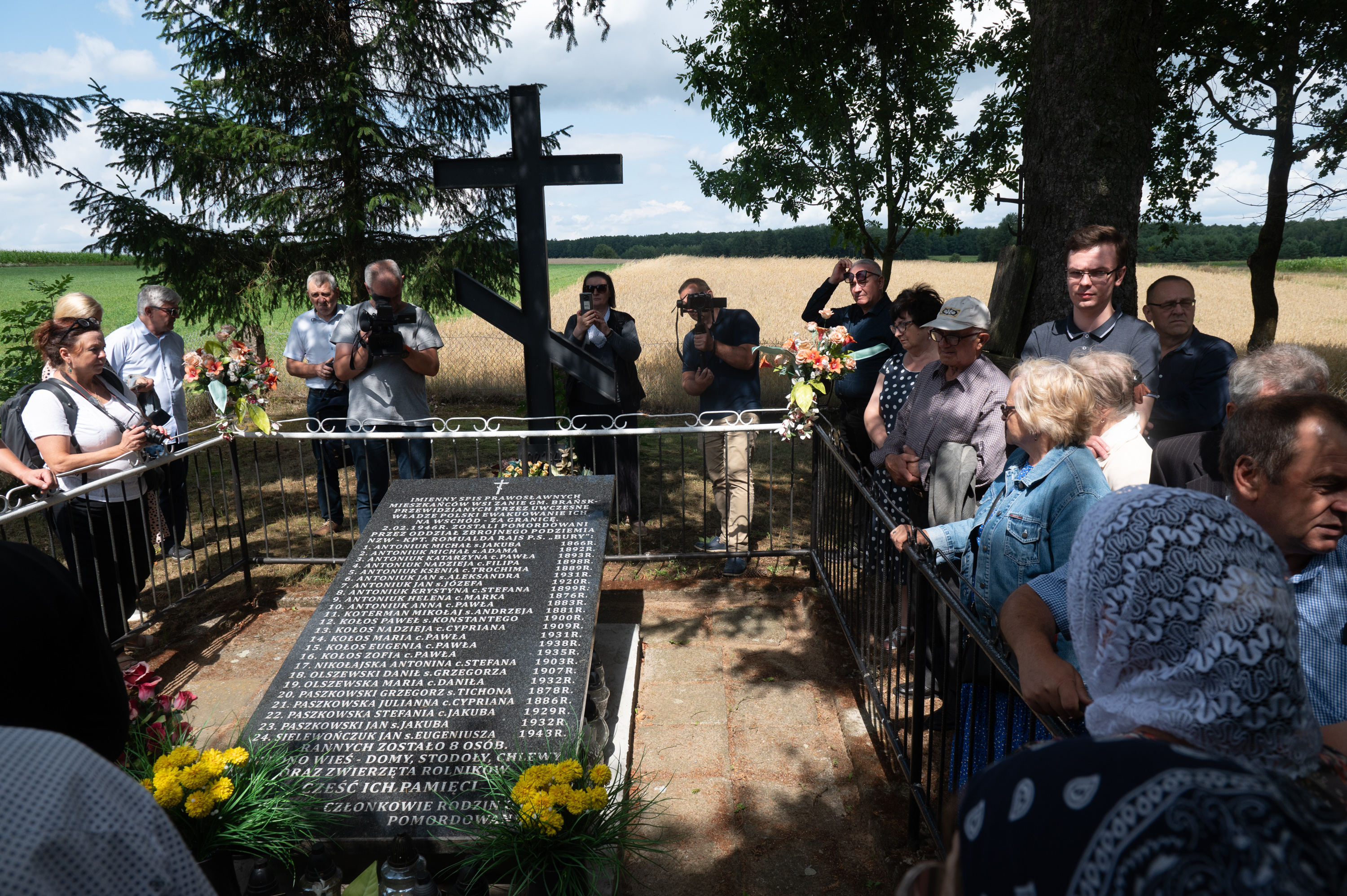 Podlasie Martyrs grave close to Zanie village