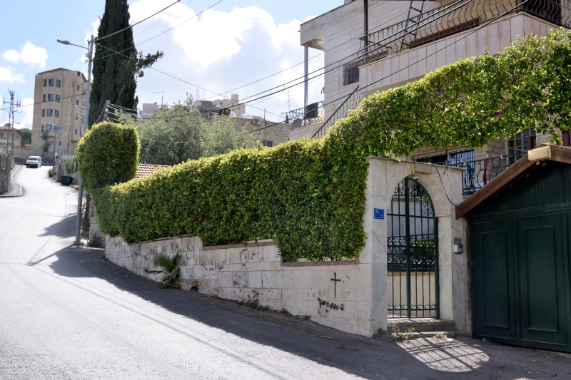 Christian house in Beit Sahour (under the cross it&#039s written &#039Christ&#039)