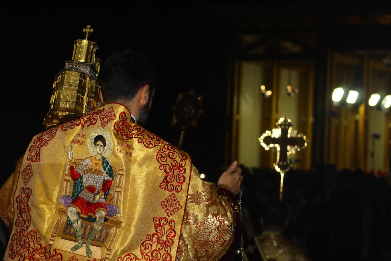 Moment from Vespers evening service