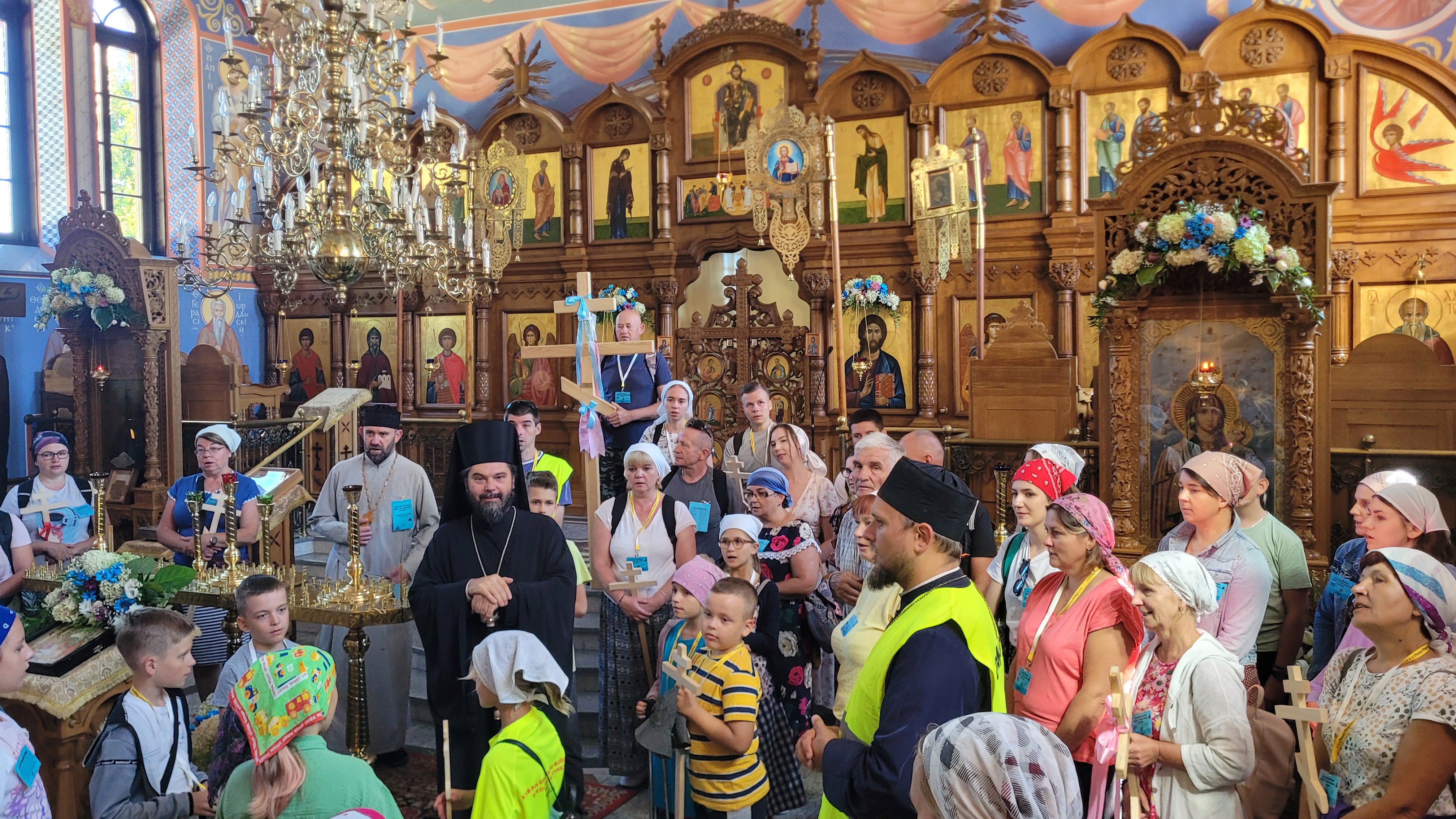 Pilgrims in Supraśl Monastery