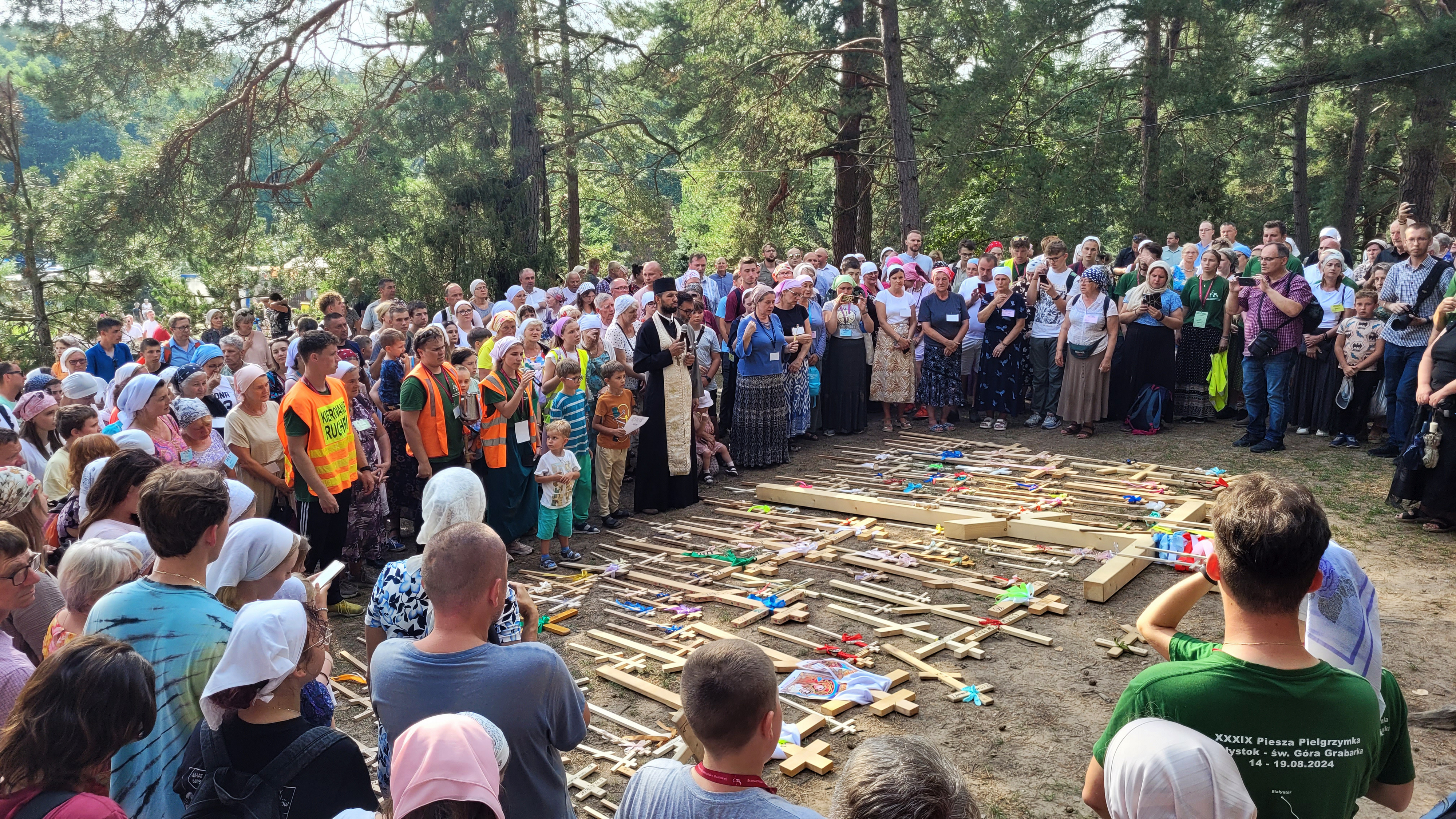 Pilgrims in Grabarka Monastery