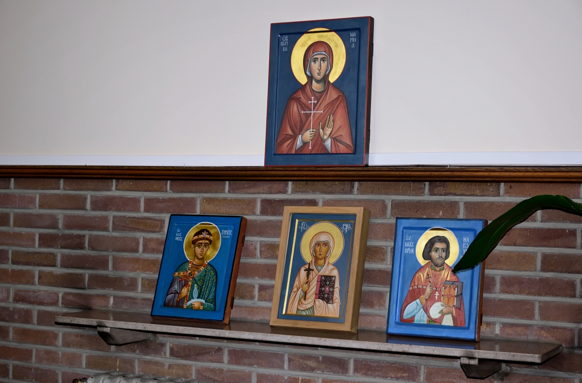 Icons in Polish Orthodox parish in Belgium, 2024