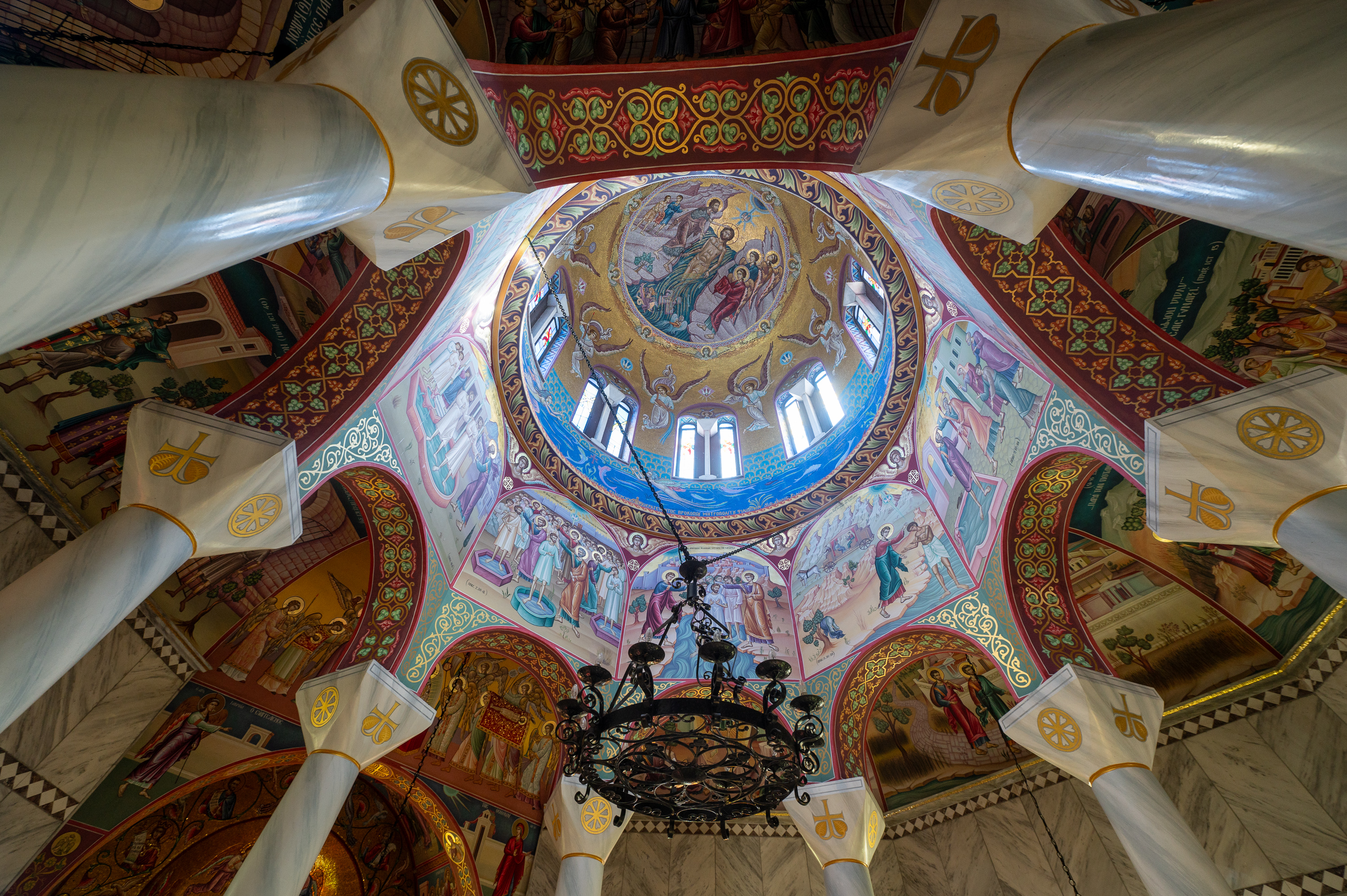 Inside the church in the Baptistery of St. Lydia of Philippi