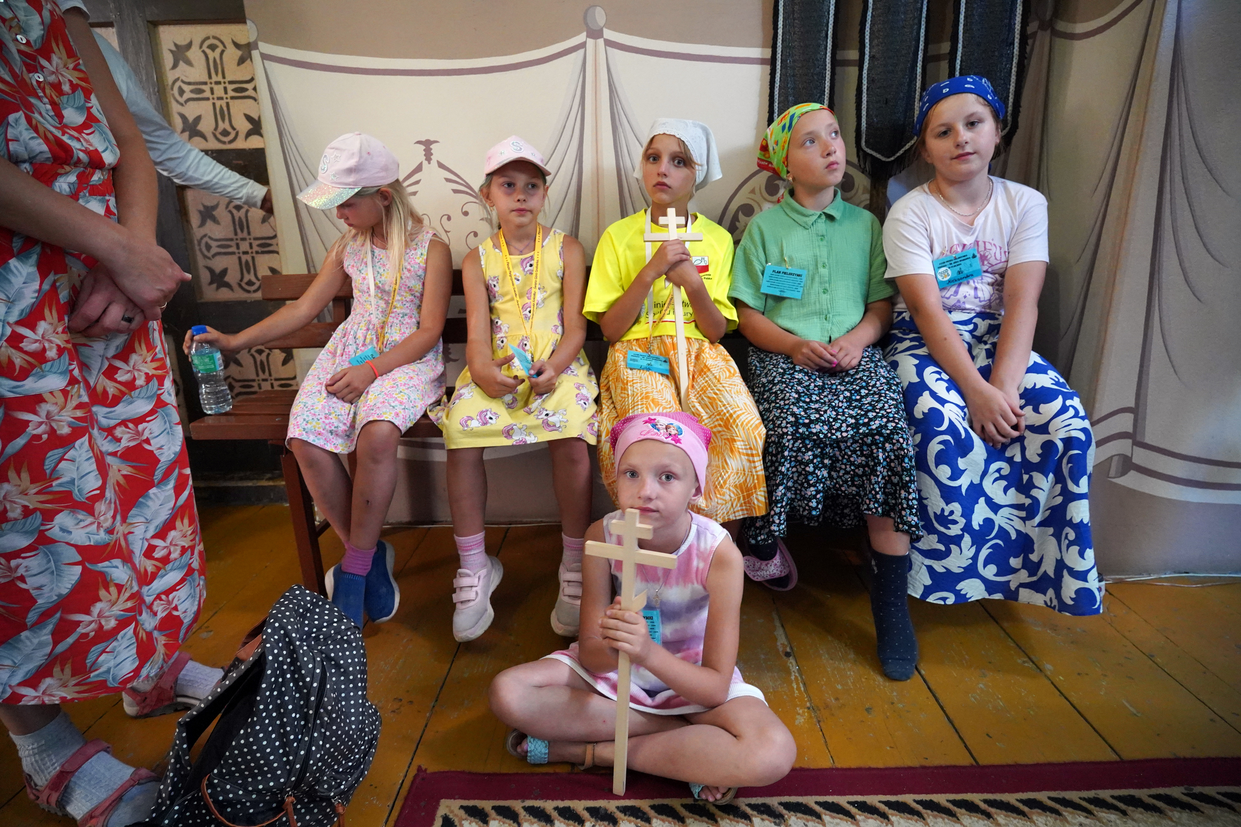 Pilgrims to Grabarka Convent in Orthodox church in Zabłudów