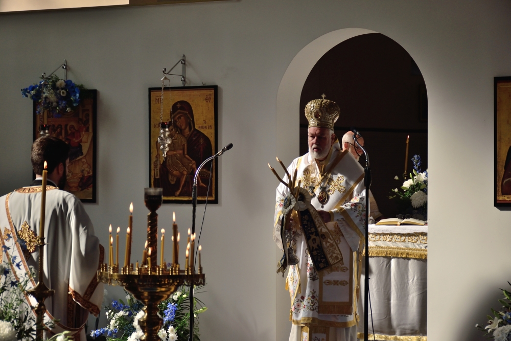 Metropolita Belgii Atenagoras na Boskiej Liturgii 2024