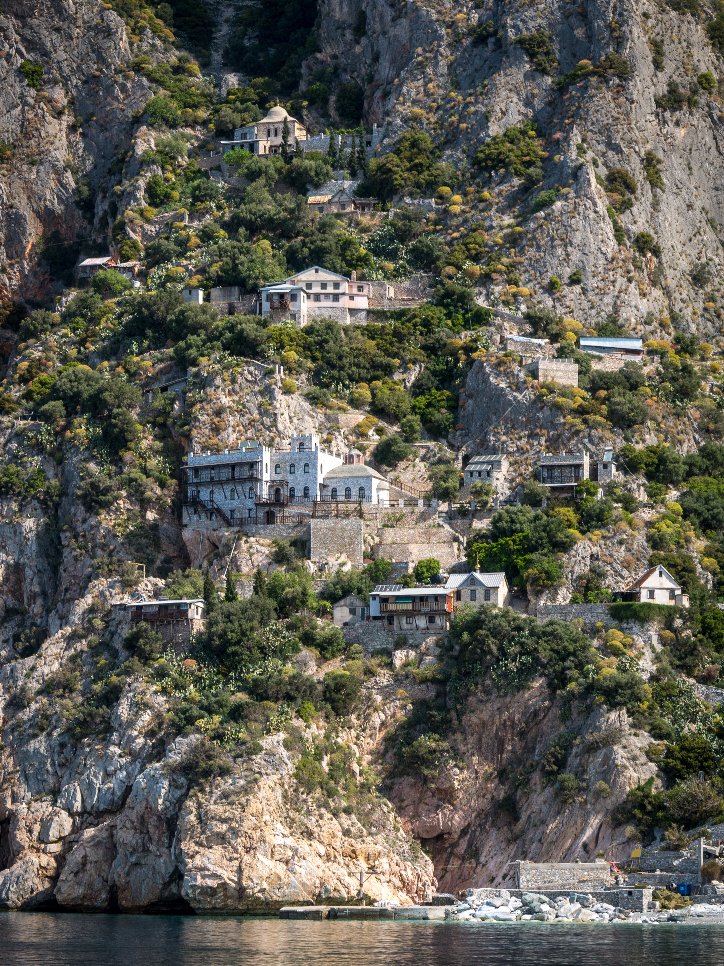 Cliff of Mt. Athos