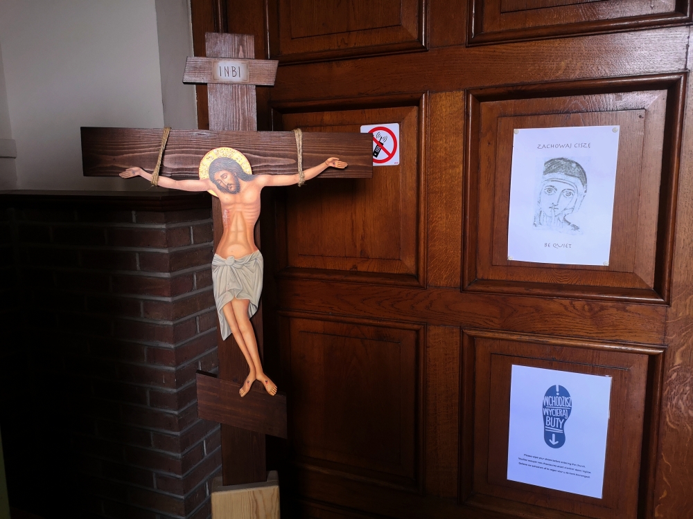 Entrance to the Polish Orthodox parish in Brussels 2024