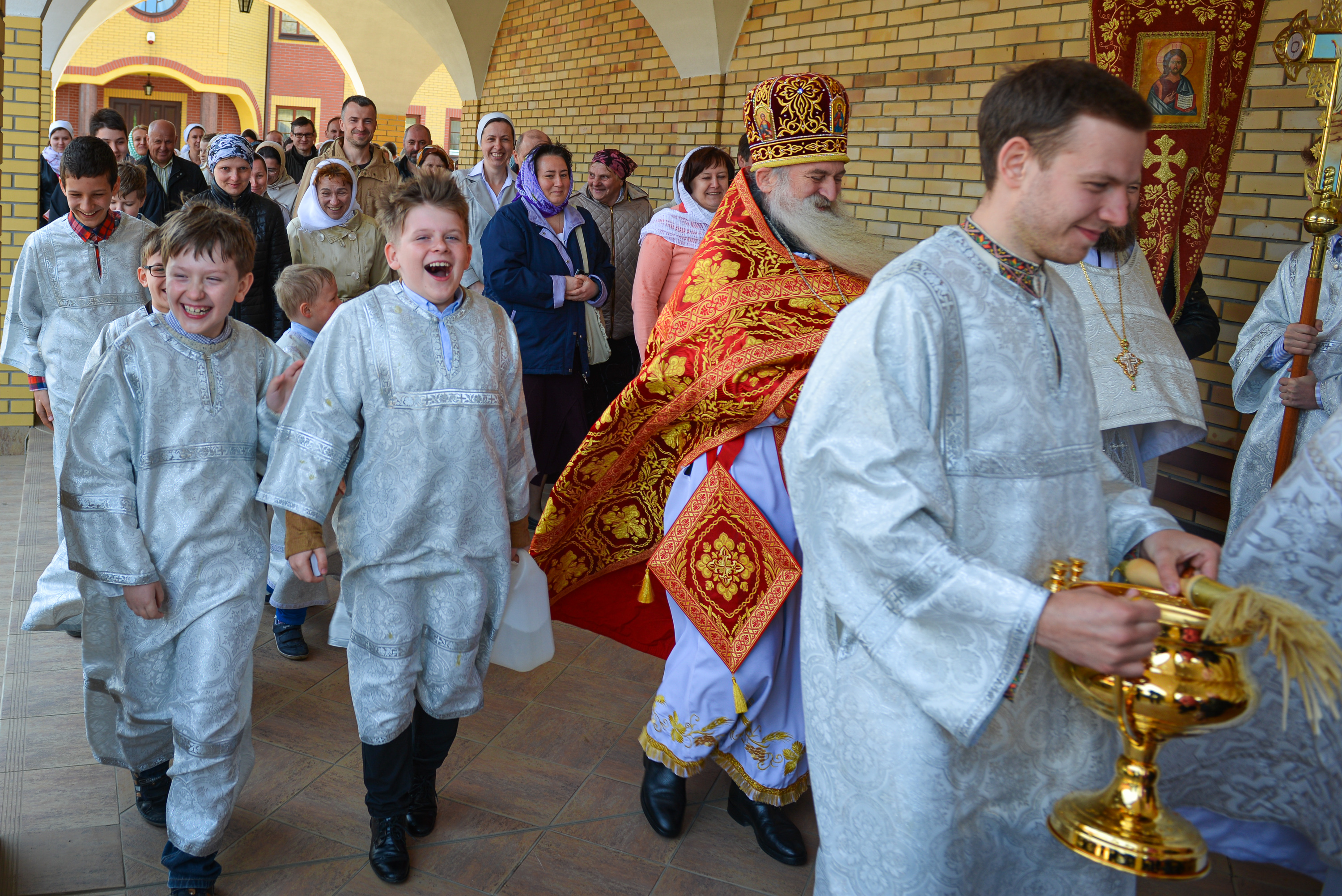 Paschalna procesja w Zwierkach w 2014 roku