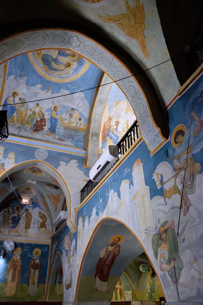 Frescos - interior of the Orthodox church in Nazareth 2023