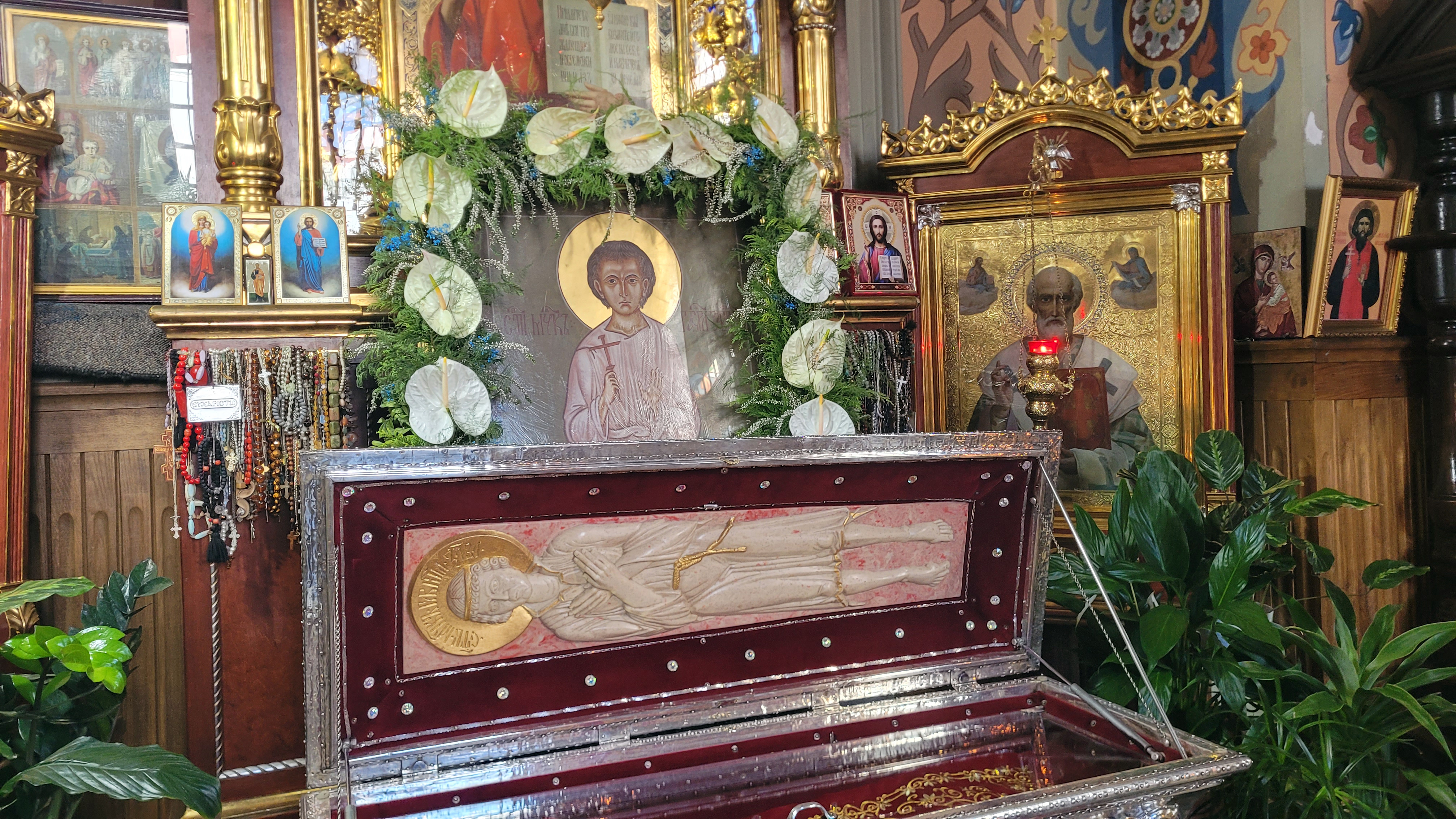 St. Gabriel of Zabłudów relics in St. Nicholas Cathedral in Białystok