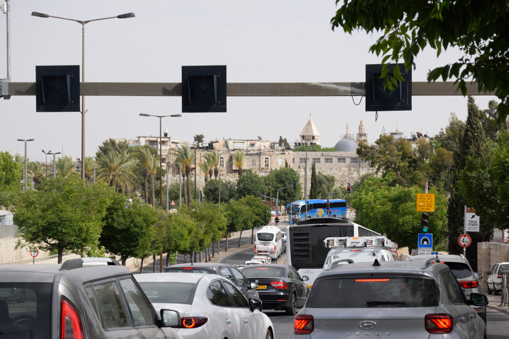 Holy Sepulchre church from far, Jerusalem 2023