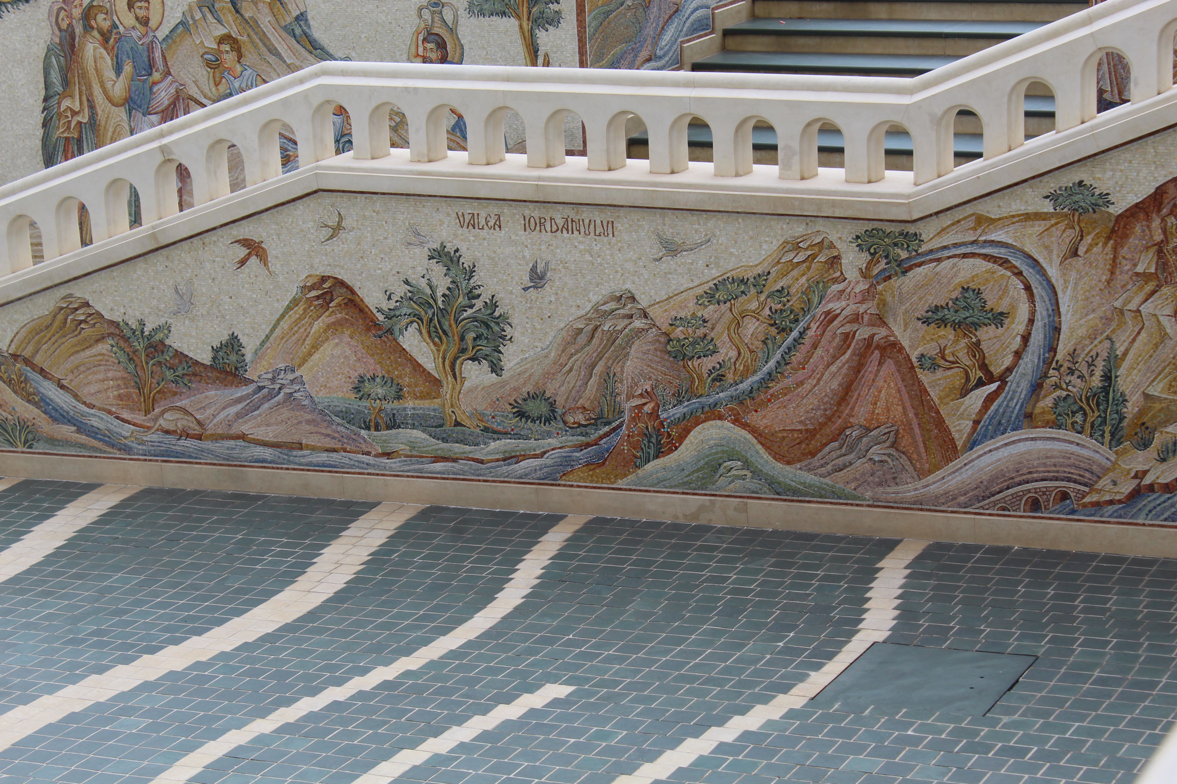 Mosaic painting from „Saint Mary„ Monastery, Techirghiol,Romania