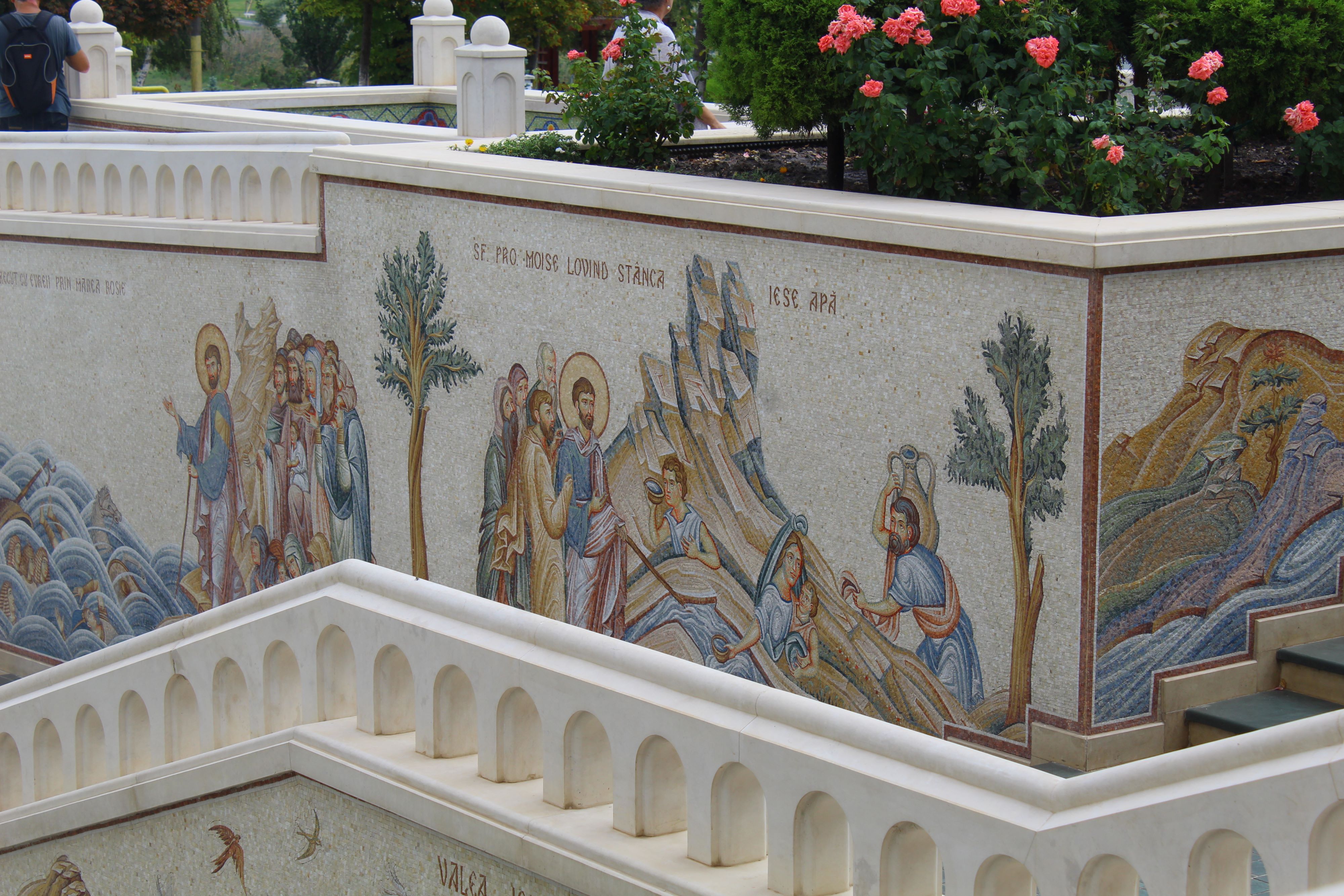 Mosaic painting from „Saint Mary„ Monastery, Techirghiol,Romania