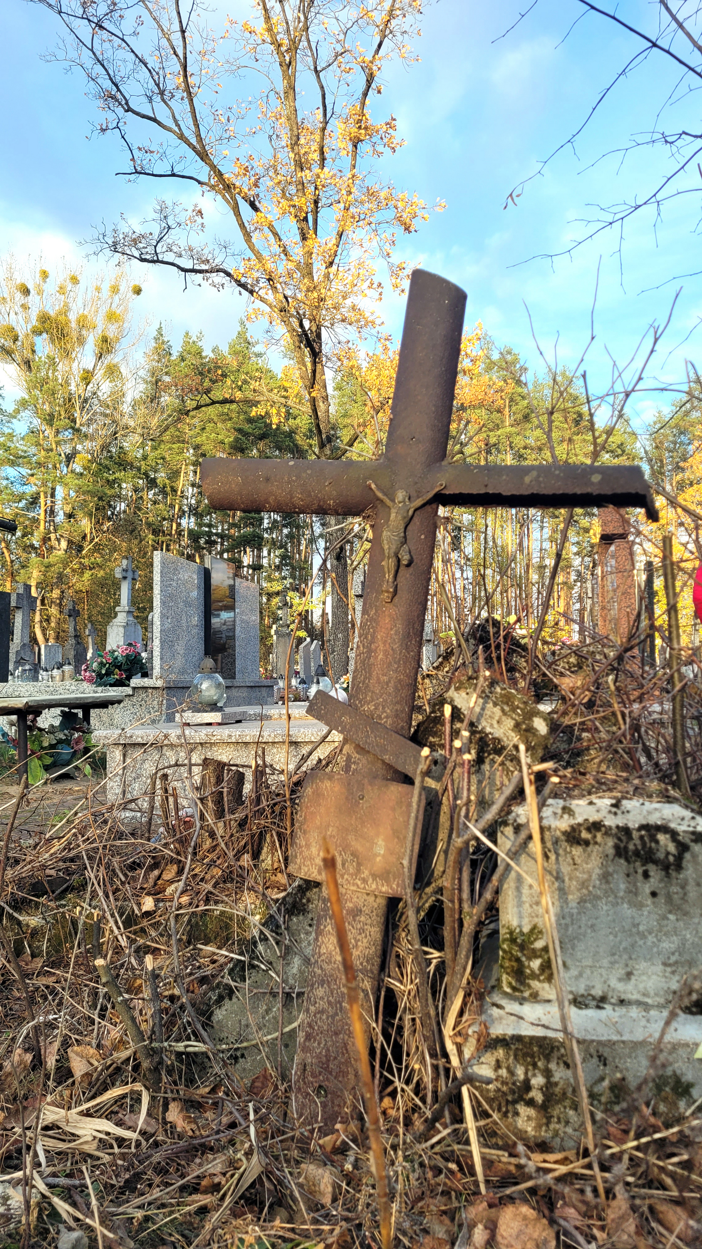 At the Orthodox cementary in Zabłudów