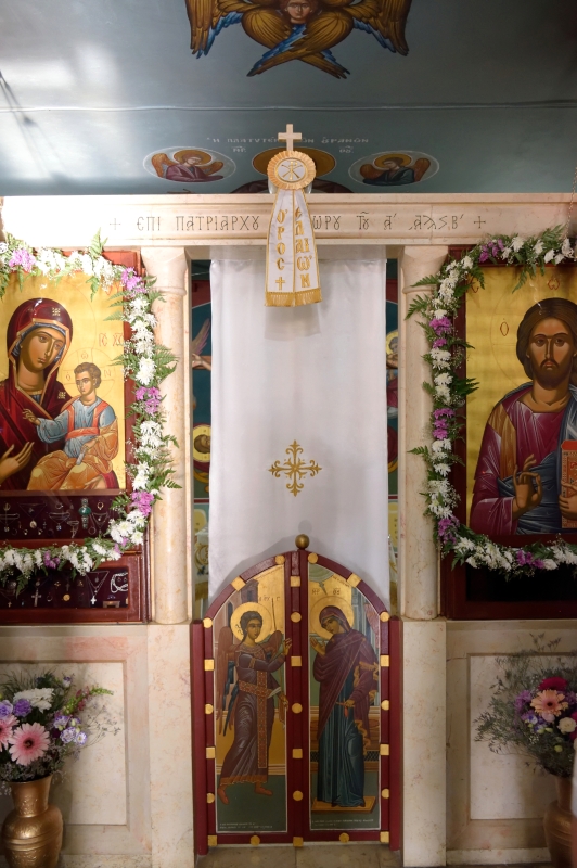 Ikonostas monasteru Wniebowstąpienia w Jerozolimie, 2023