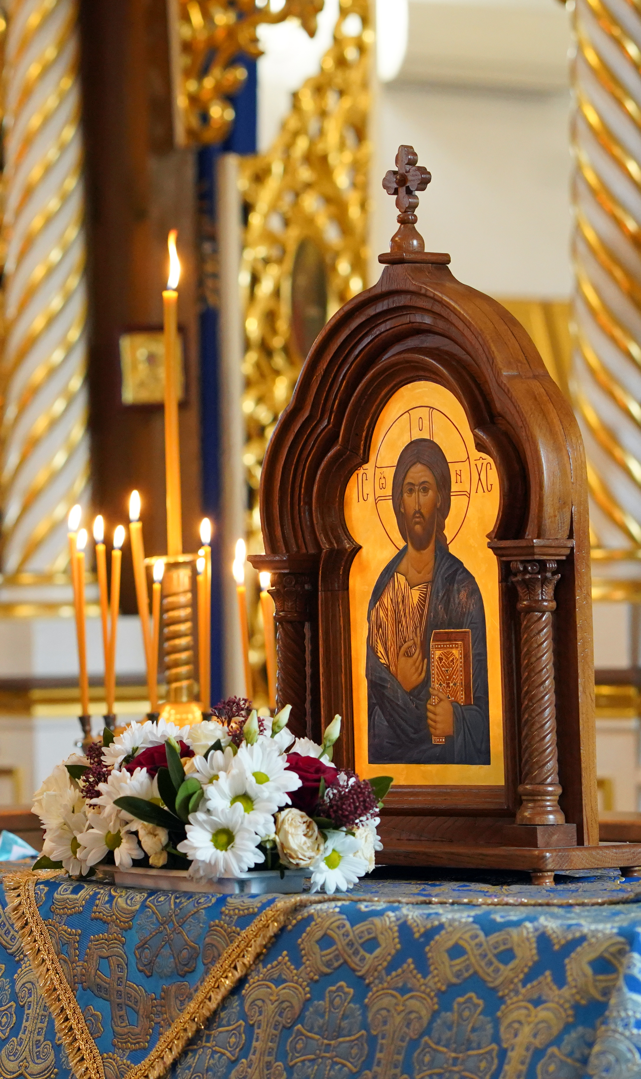 The Divine Liturgy in Ressurection Orthodox church in Bielsk Podlaski