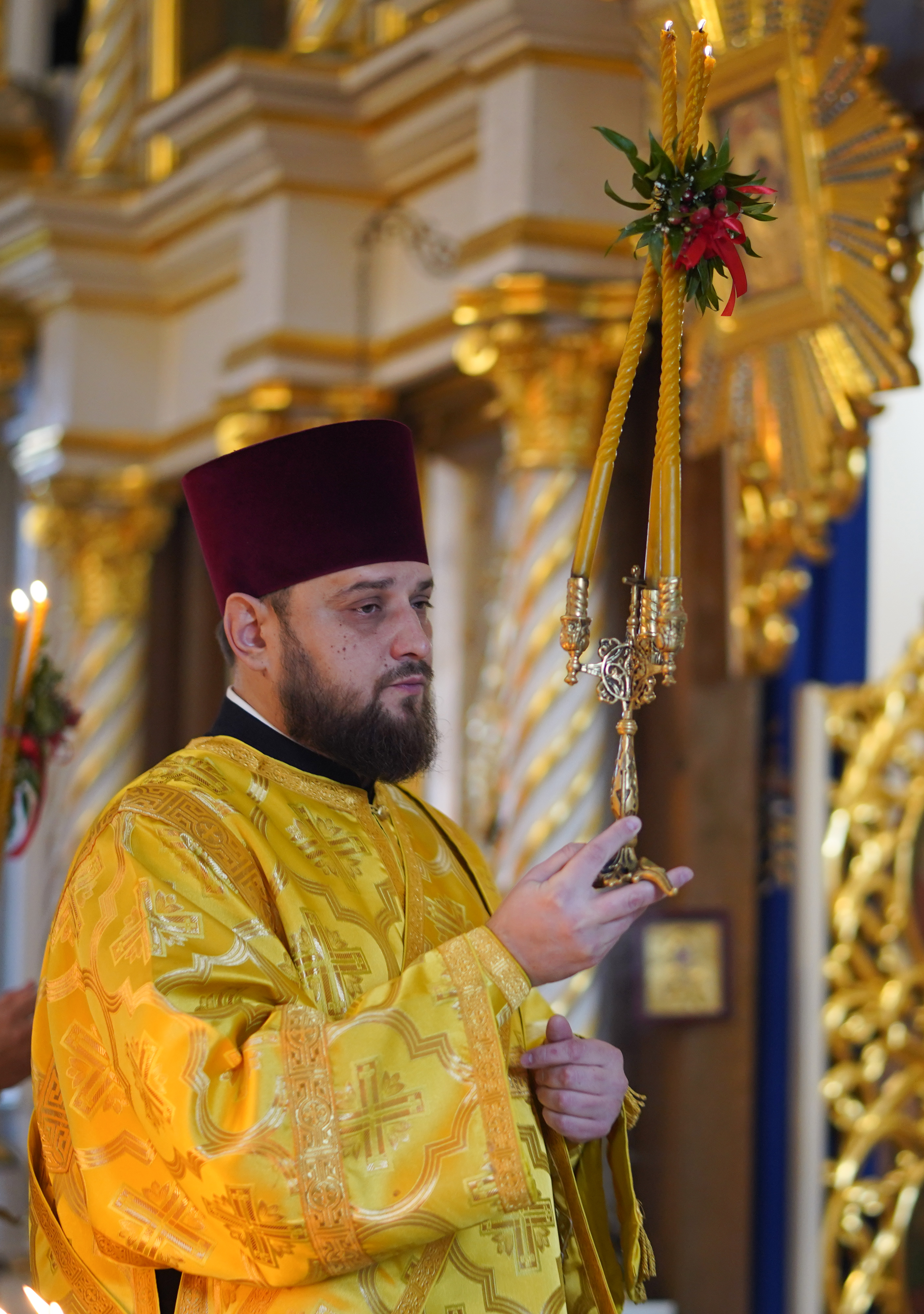 The Divine Liturgy in Ressurection Orthodox church in Bielsk Podlaski