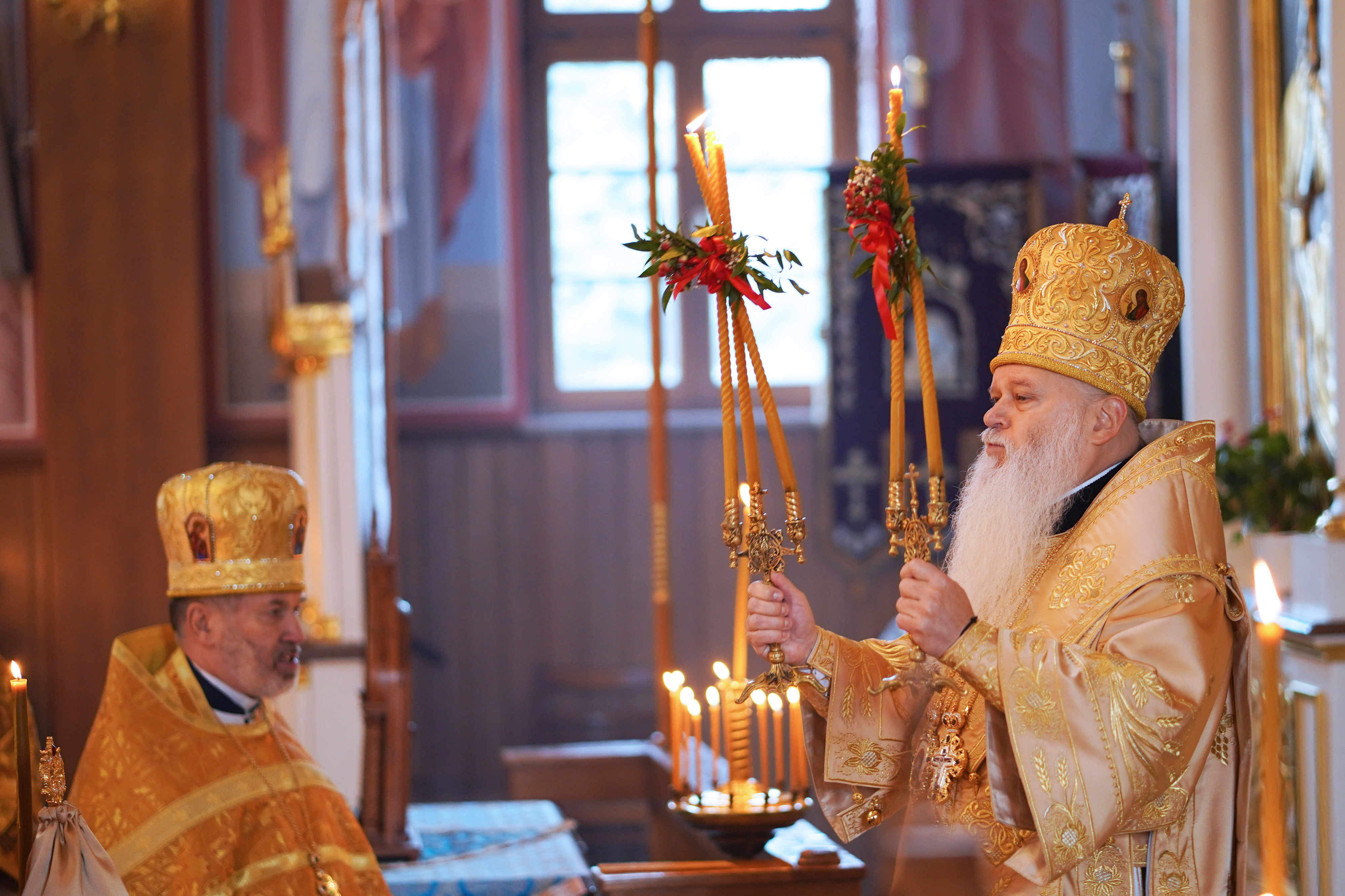 The Divine Liturgy in Ressurection Orthodox church in Bielsk Podlaski