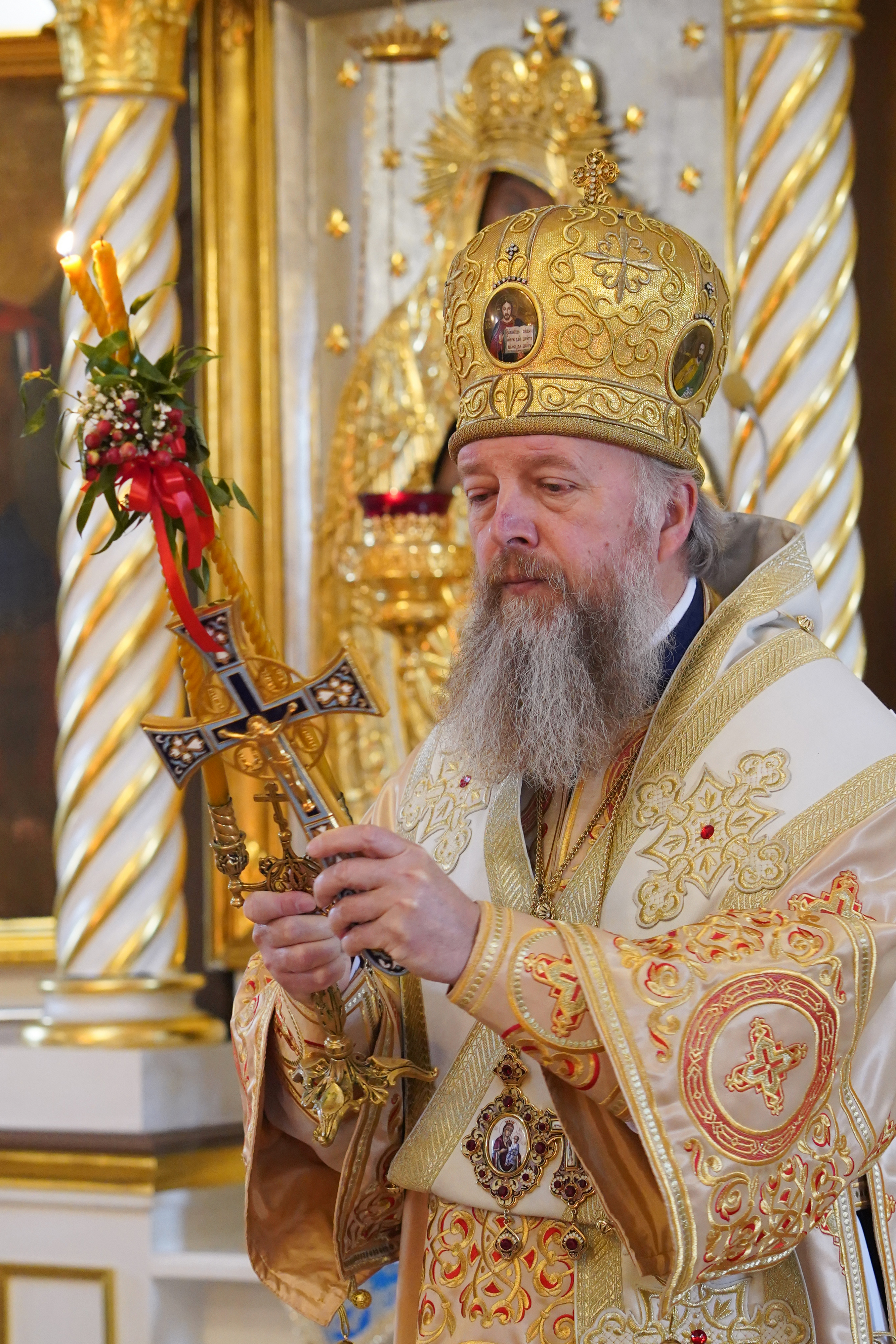 The Divine Liturgy in Ressurection Orthodox church in Bielsk Podlaski 