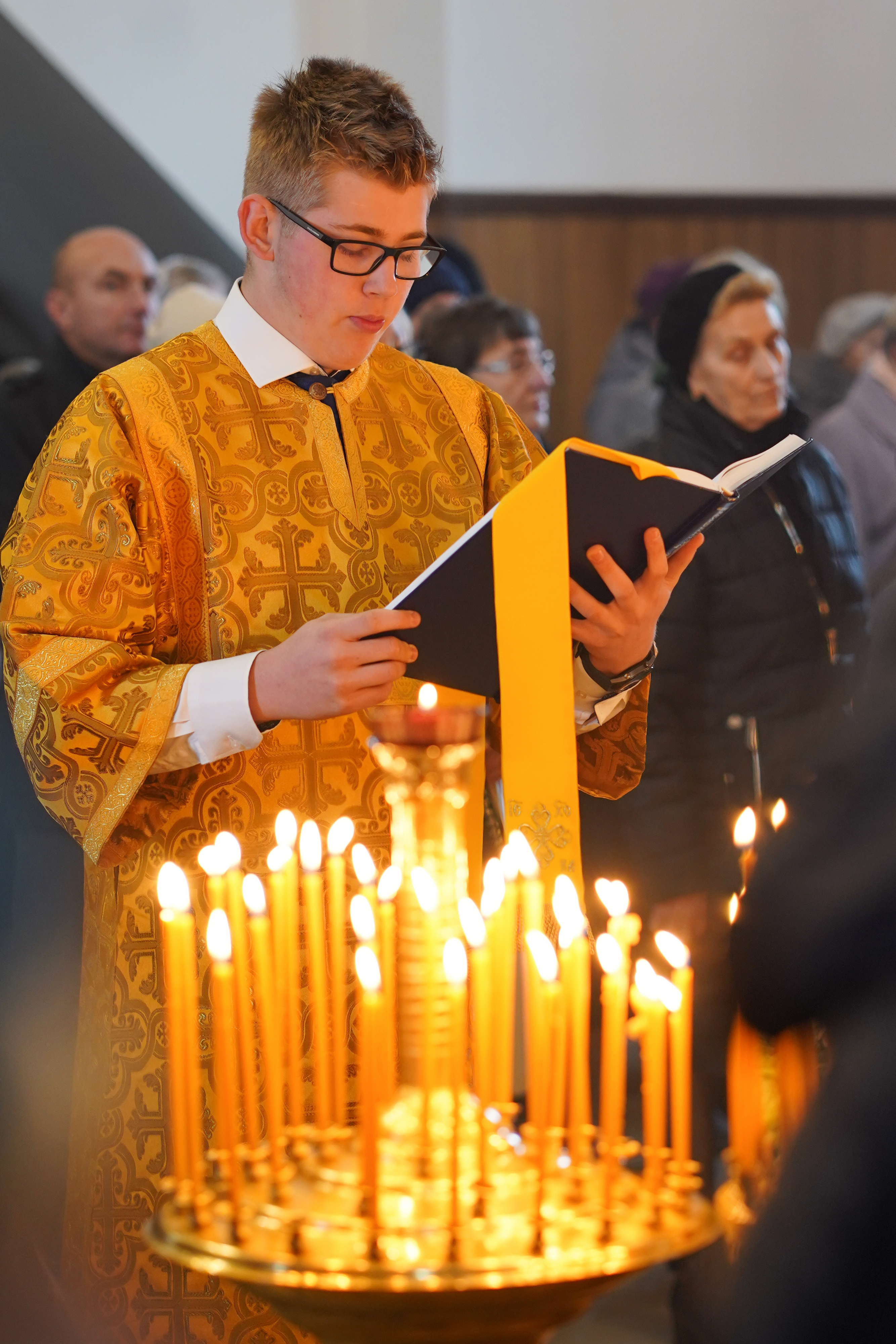 The Divine Liturgy in Ressurection Orthodox church in Bielsk Podlaski 