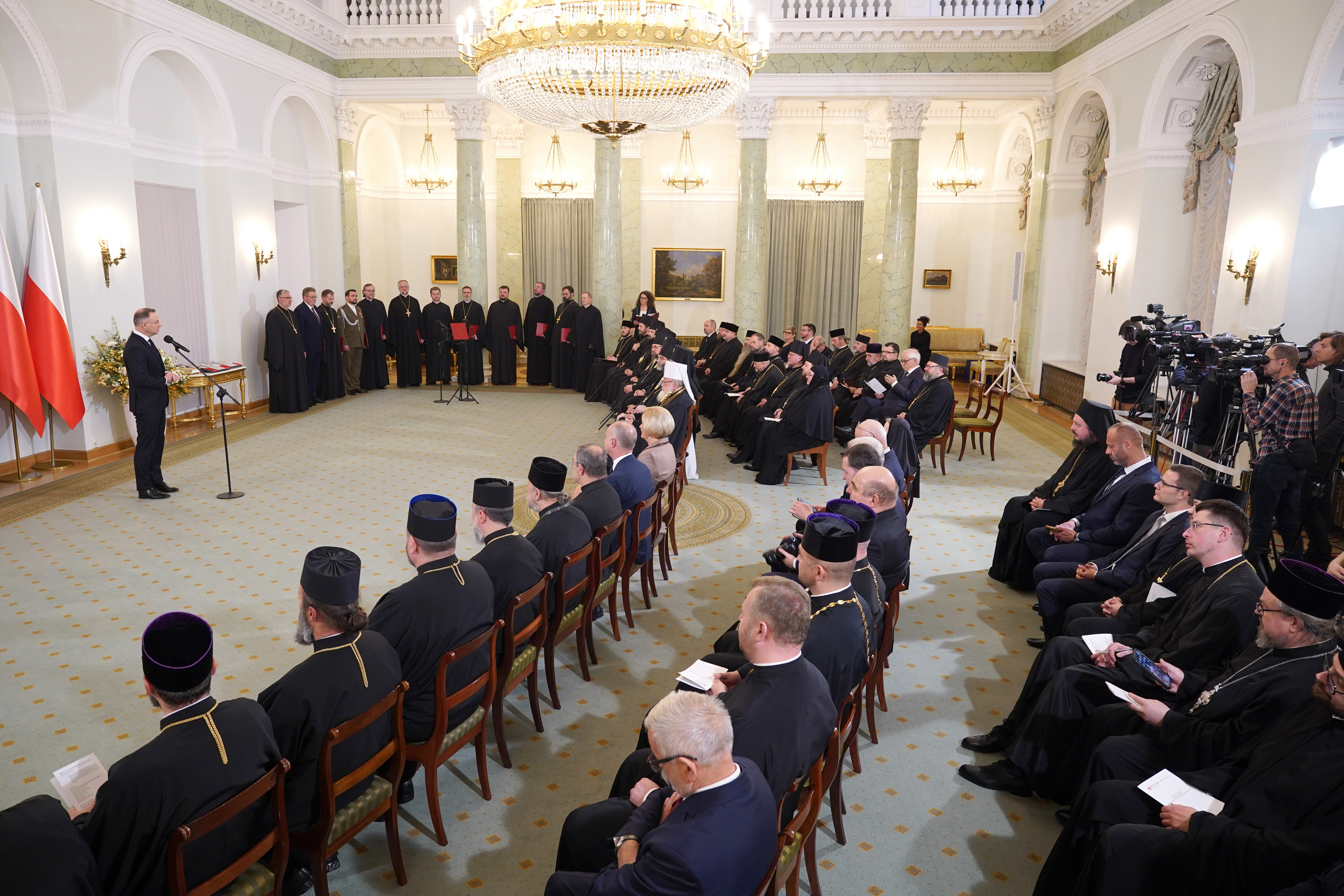 Anniversary meeting in Presidential Palace in Warsaw 