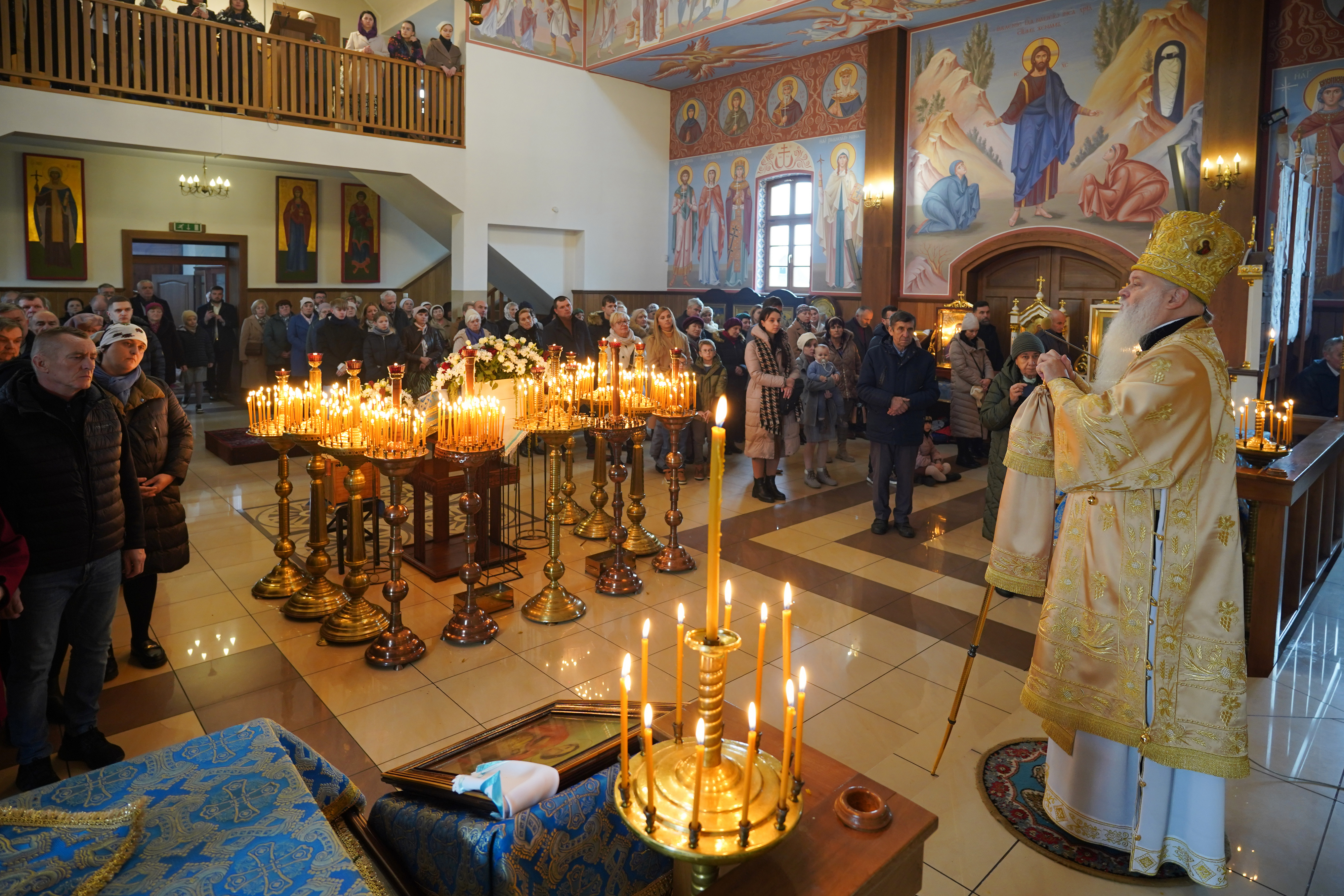 The Divine Liturgy in Ressurection Orthodox church in Bielsk Podlaski