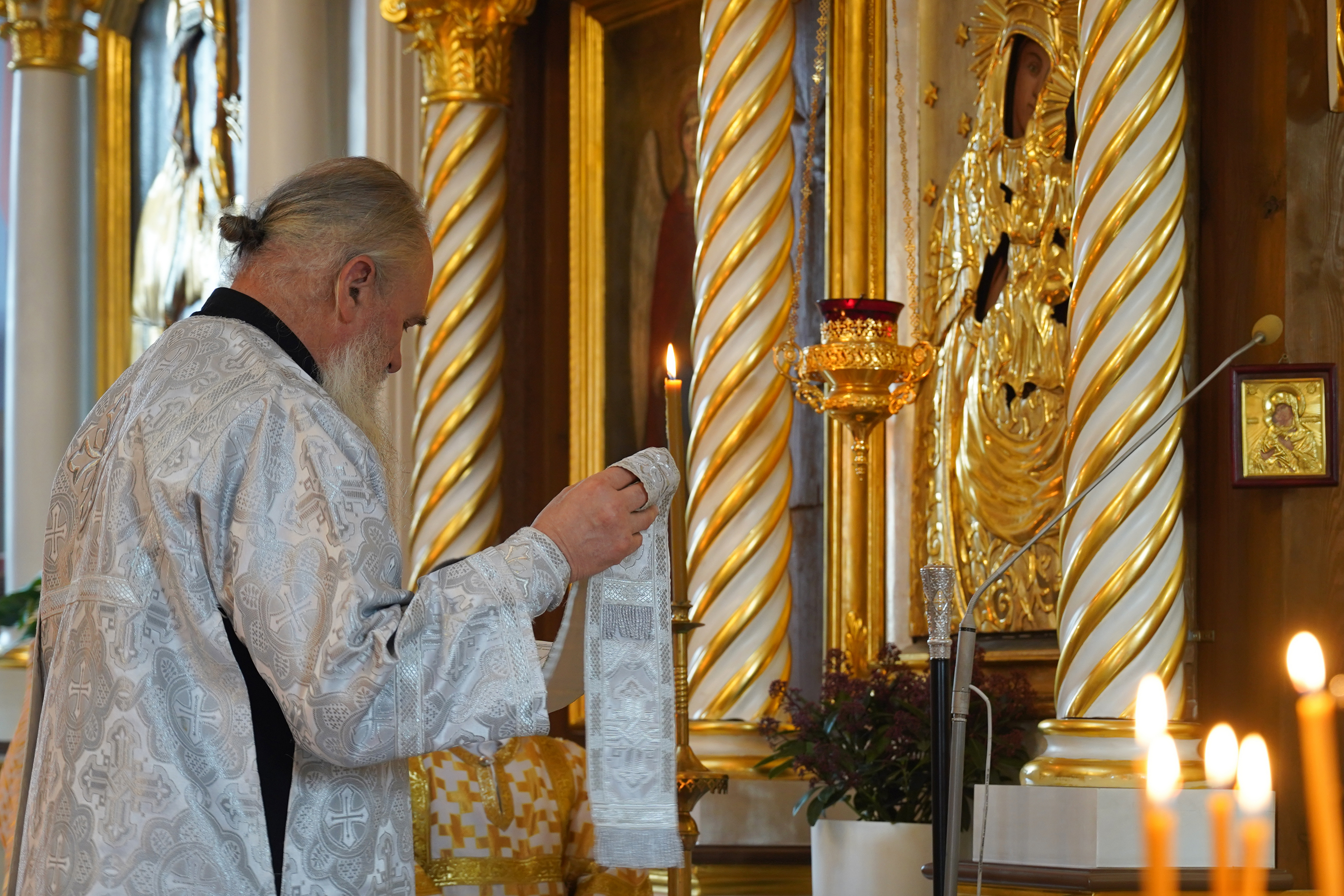 The Divine Liturgy in Ressurection Orthodox church in Bielsk Podlaski