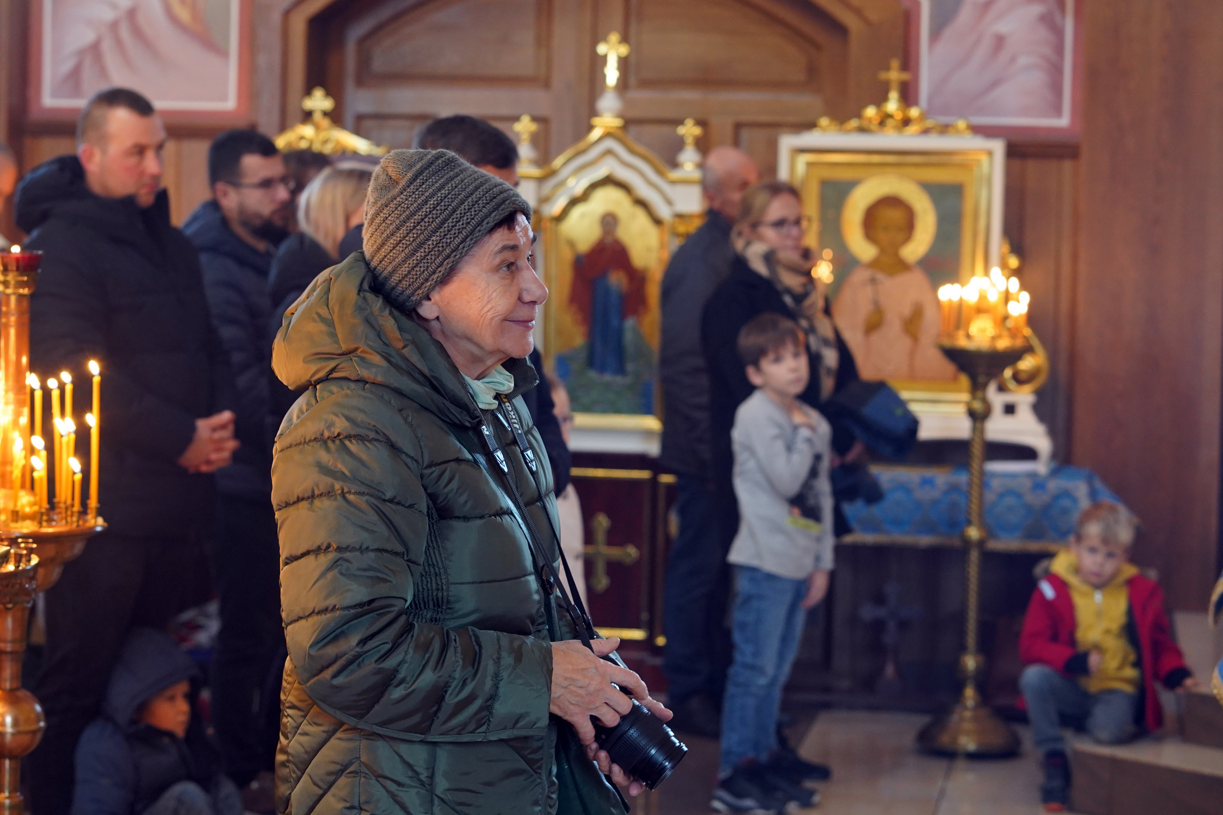 The Divine Liturgy in Ressurection Orthodox church in Bielsk Podlaski  