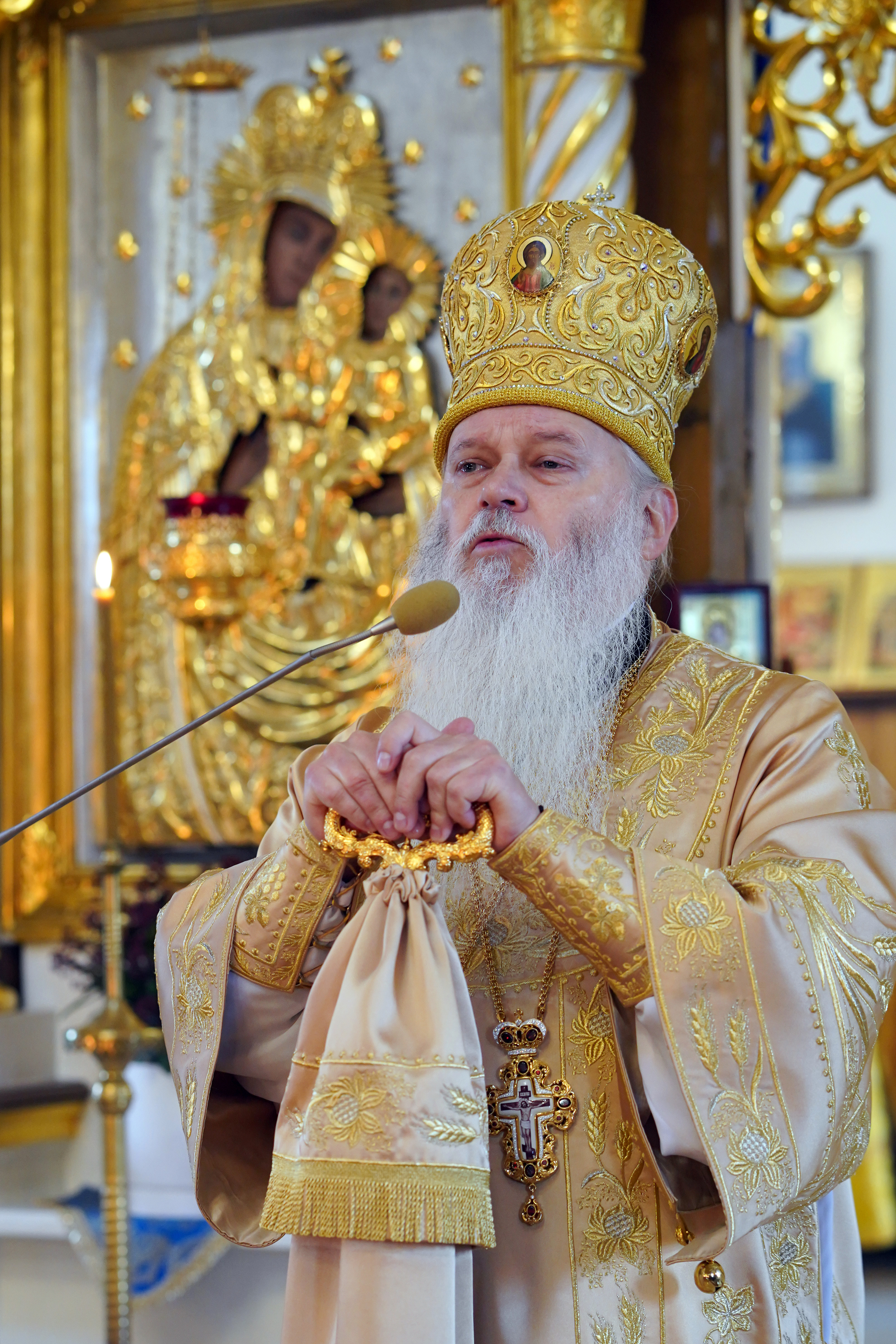 The Divine Liturgy in Ressurection Orthodox church in Bielsk Podlaski