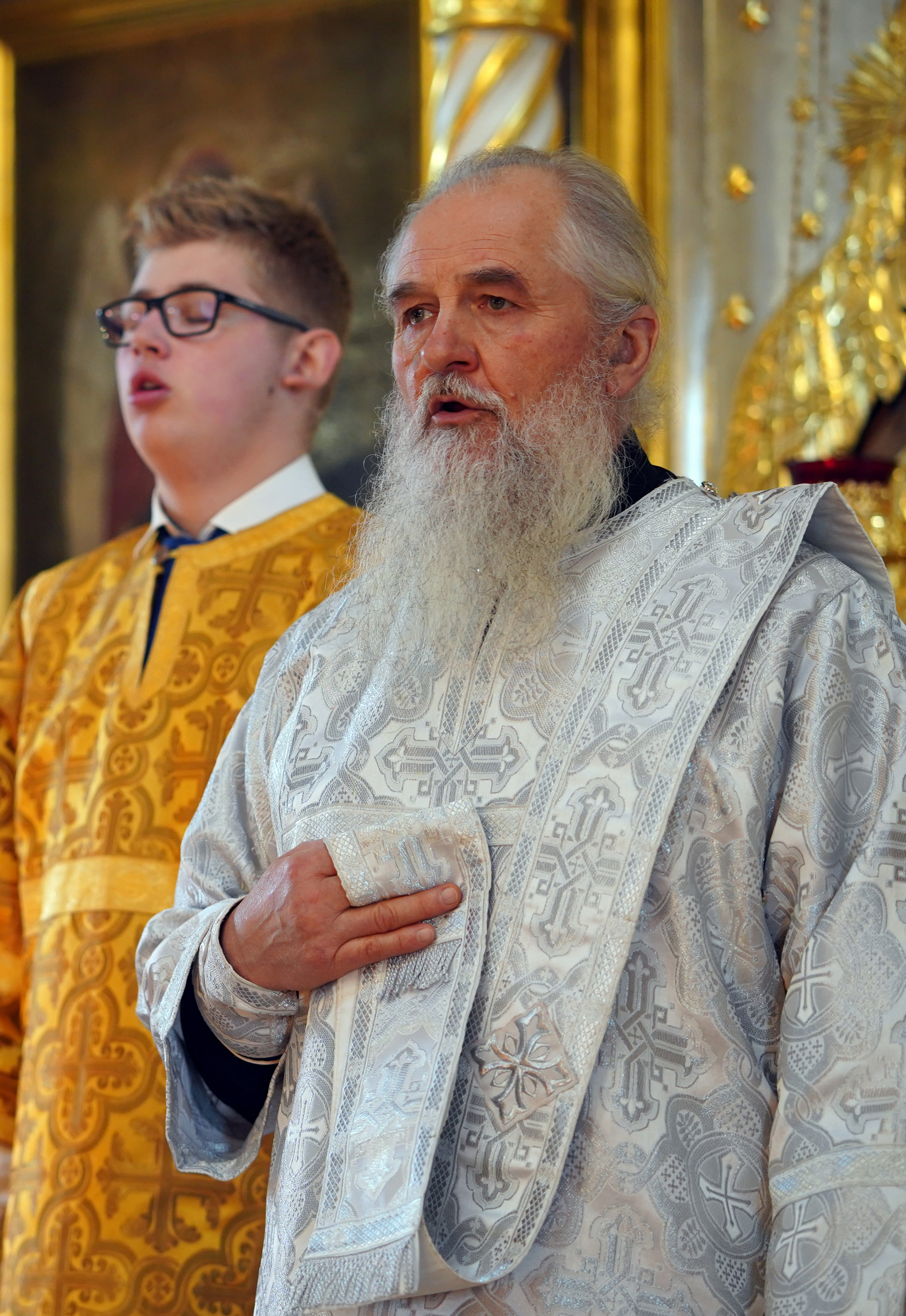 The Divine Liturgy in Ressurection Orthodox church in Bielsk Podlaski