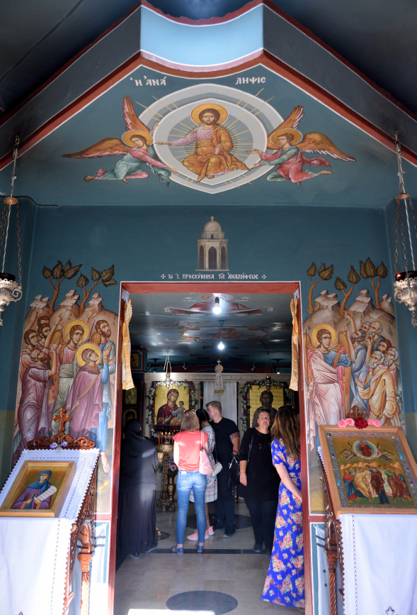 Wejście do jerozolimskiego monasteru Wniebowstąpienia Pańskiego - 2023