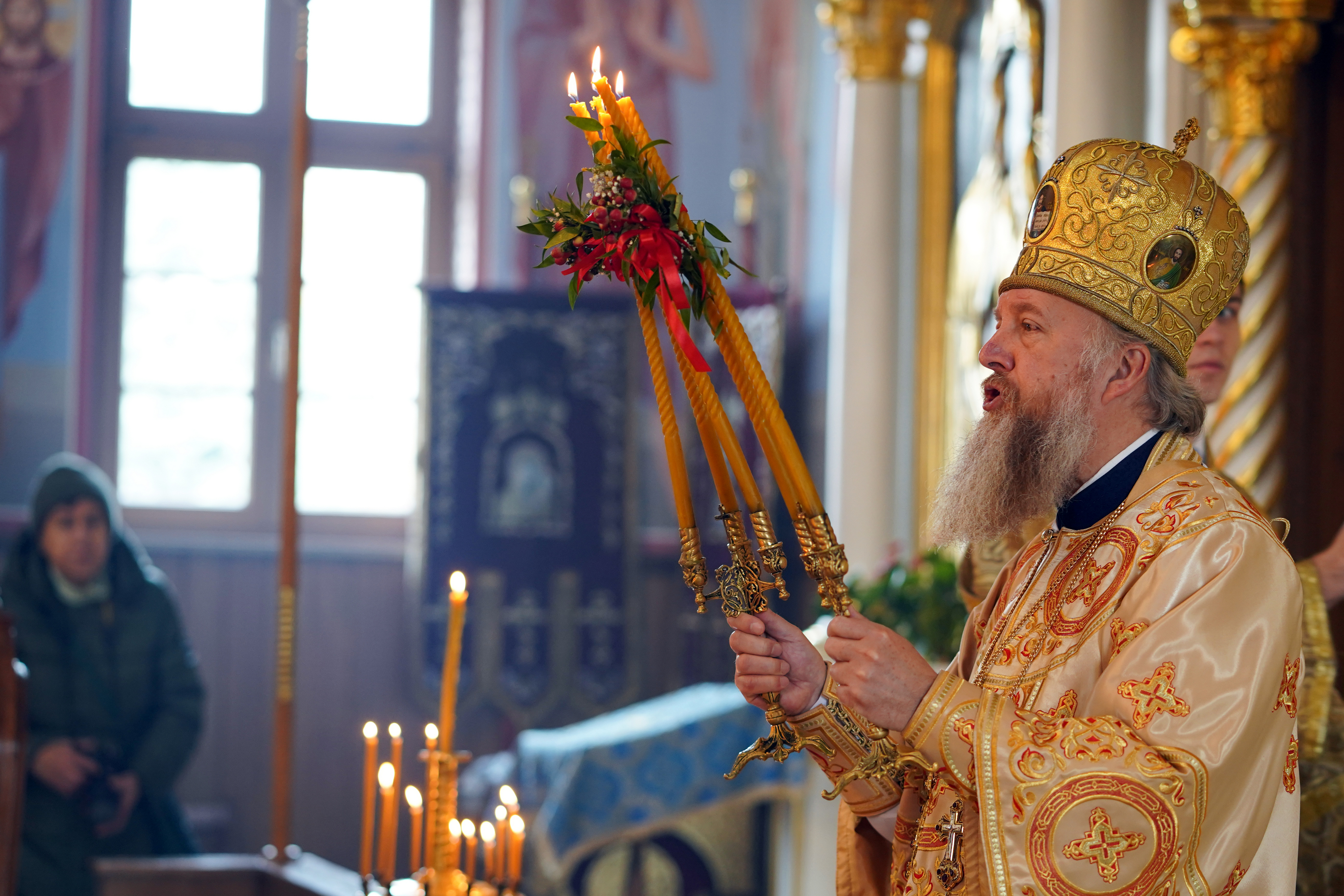 The Divine Liturgy in Ressurection Orthodox church in Bielsk Podlaski