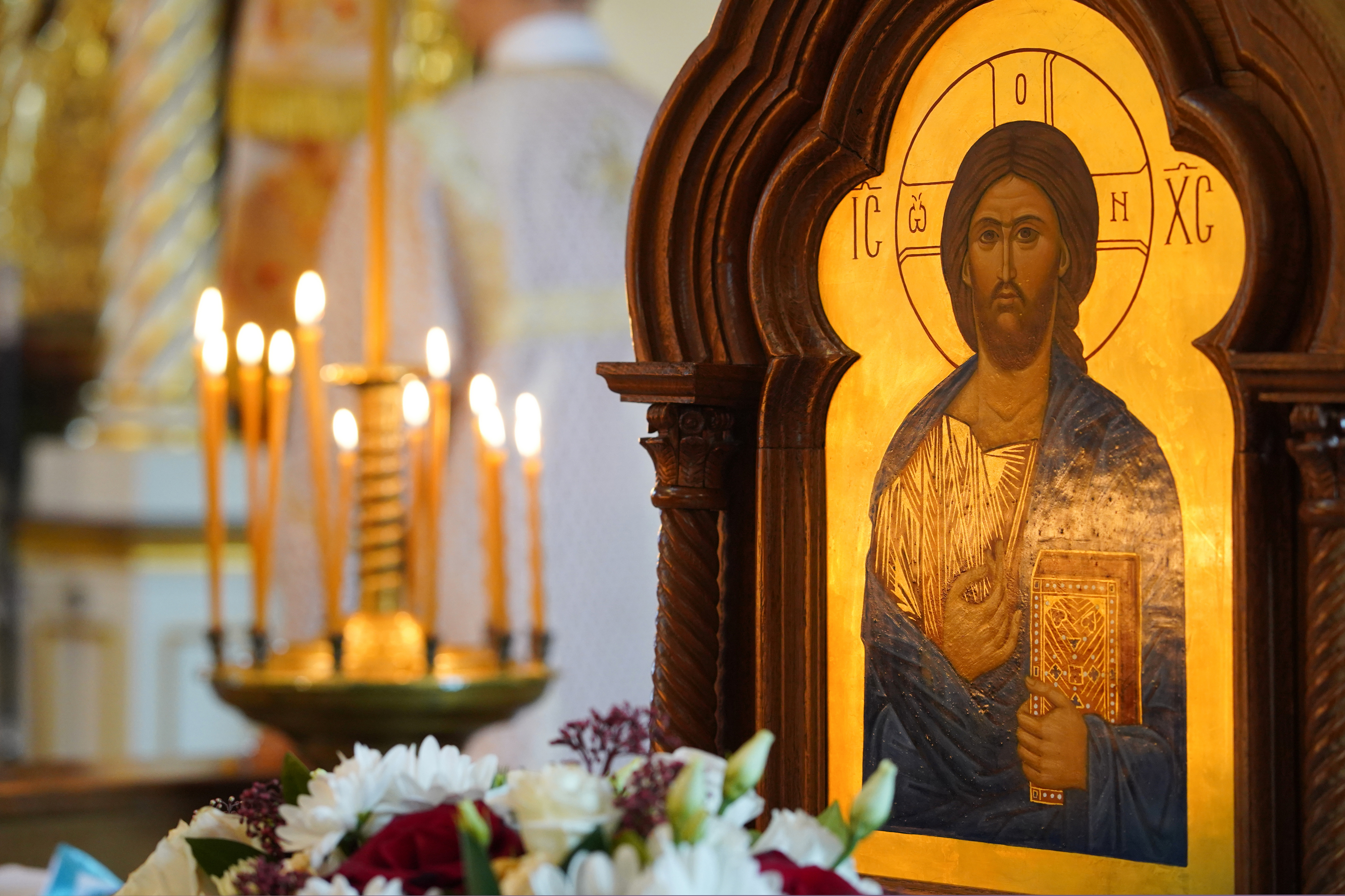The Divine Liturgy in Ressurection Orthodox church in Bielsk Podlaski