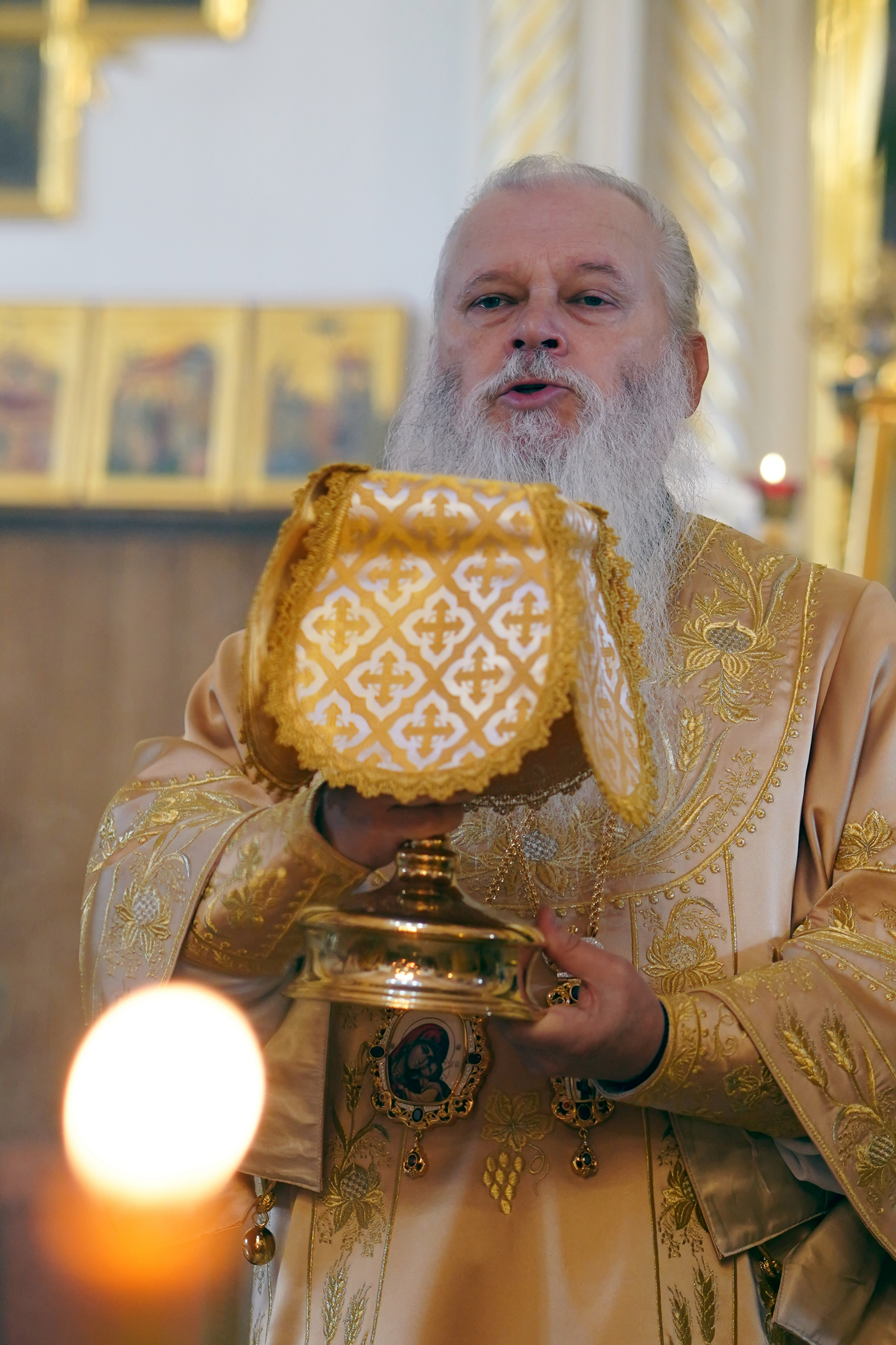 The Divine Liturgy in Ressurection Orthodox church in Bielsk Podlaski