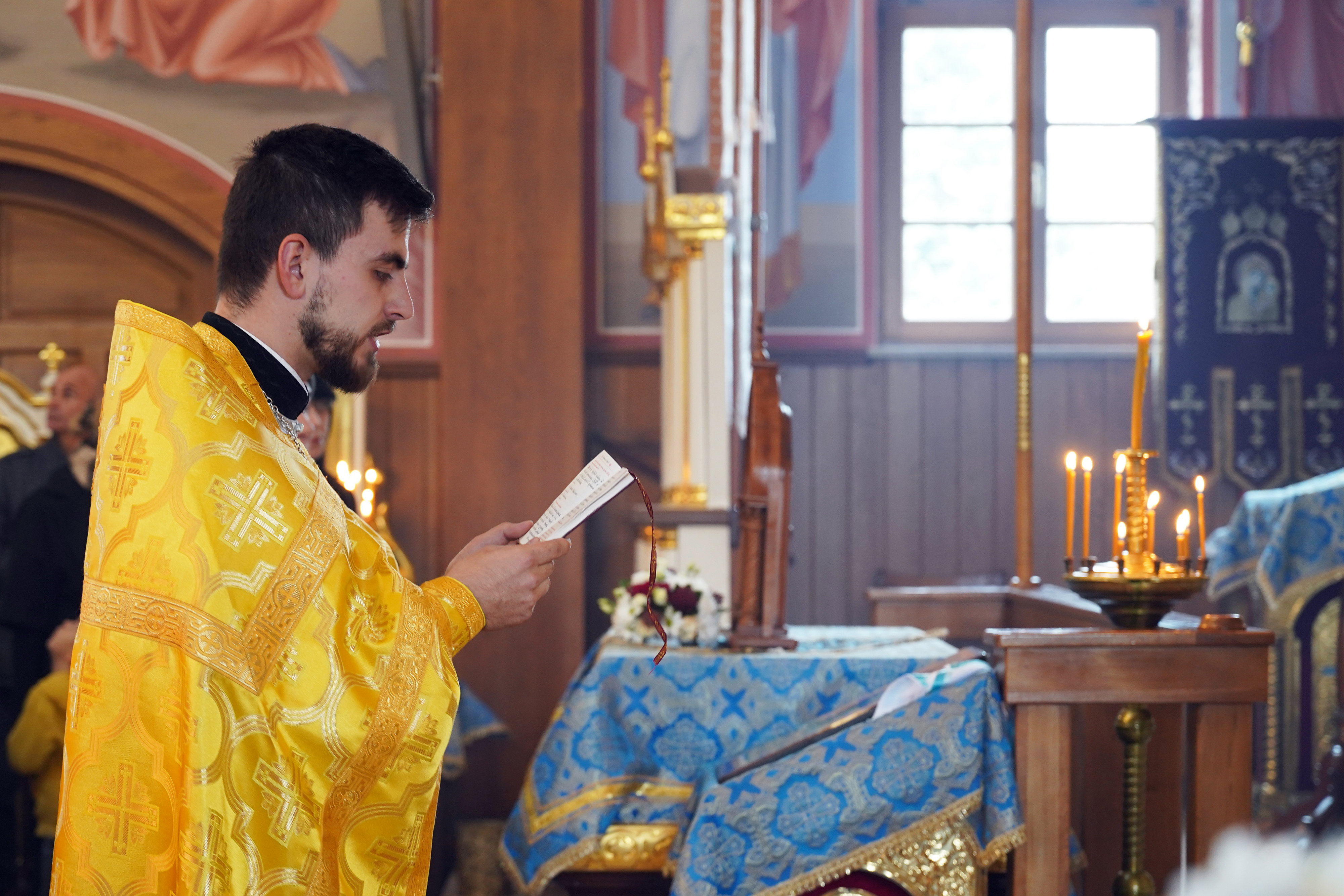 The Divine Liturgy in Ressurection Orthodox church in Bielsk Podlaski