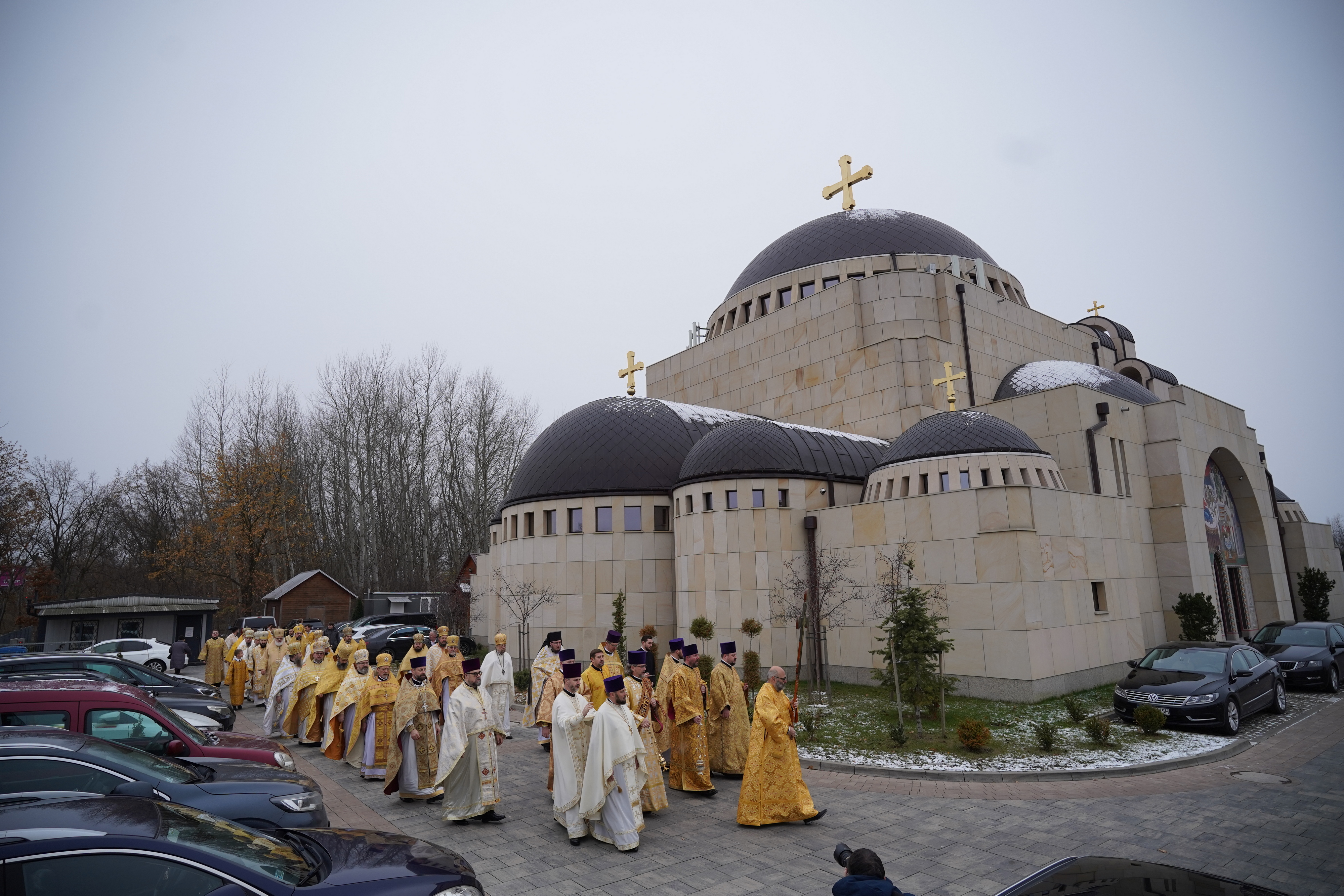 The Divine Liturgy in Hagia Sophia Orthodox church in Warsaw
