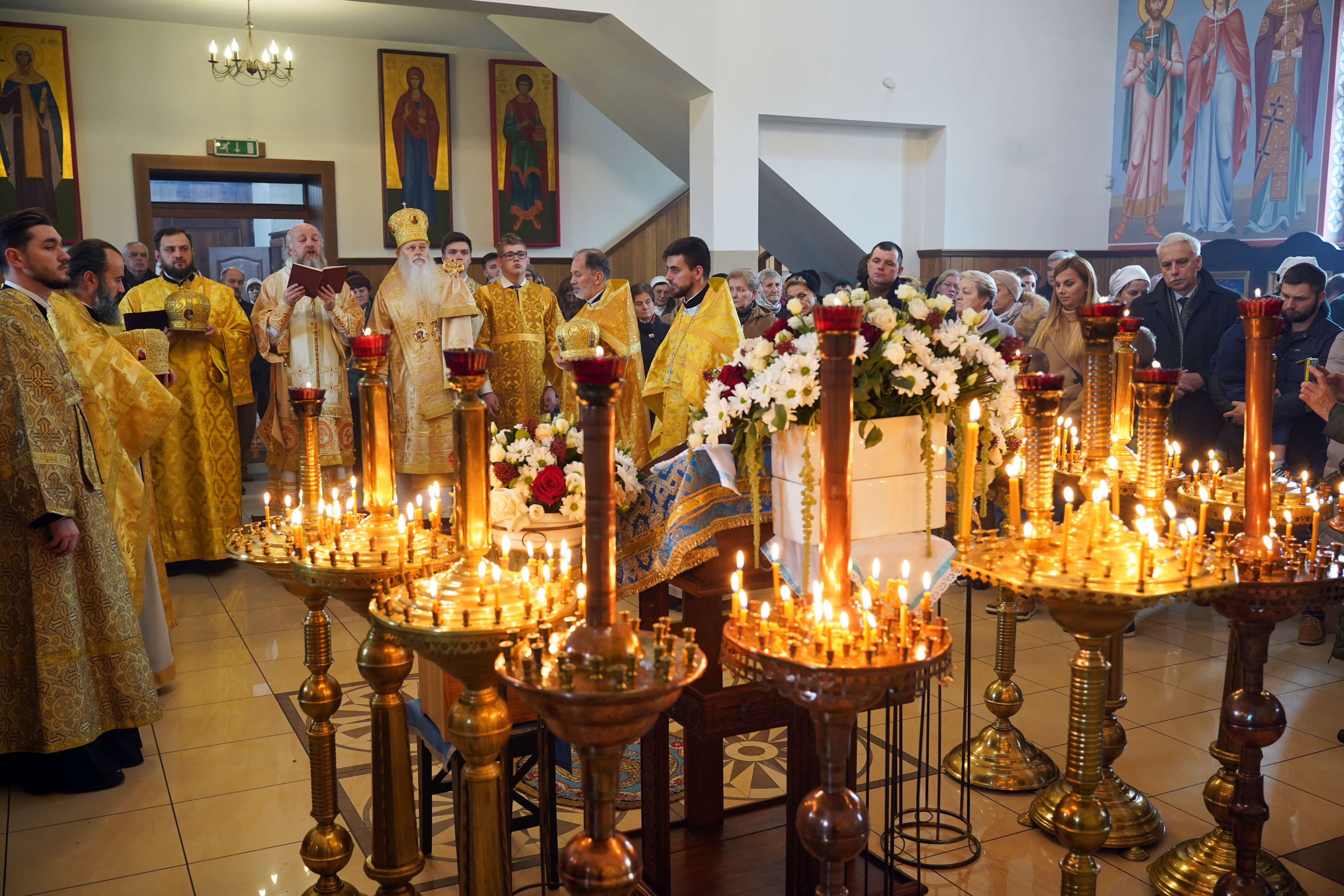 The Divine Liturgy in Ressurection Orthodox church in Bielsk Podlaski