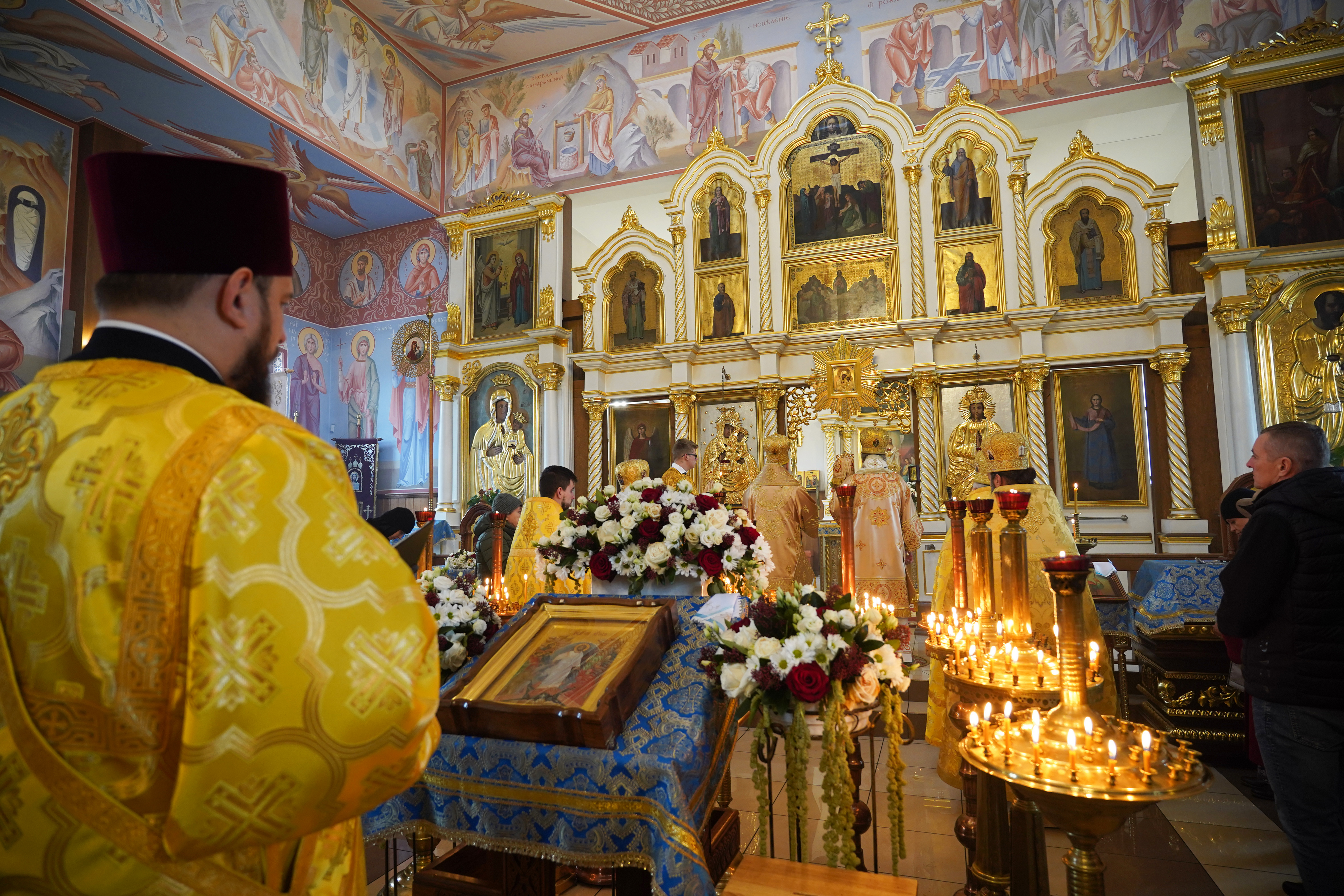 The Divine Liturgy in Ressurection Orthodox church in Bielsk Podlaski