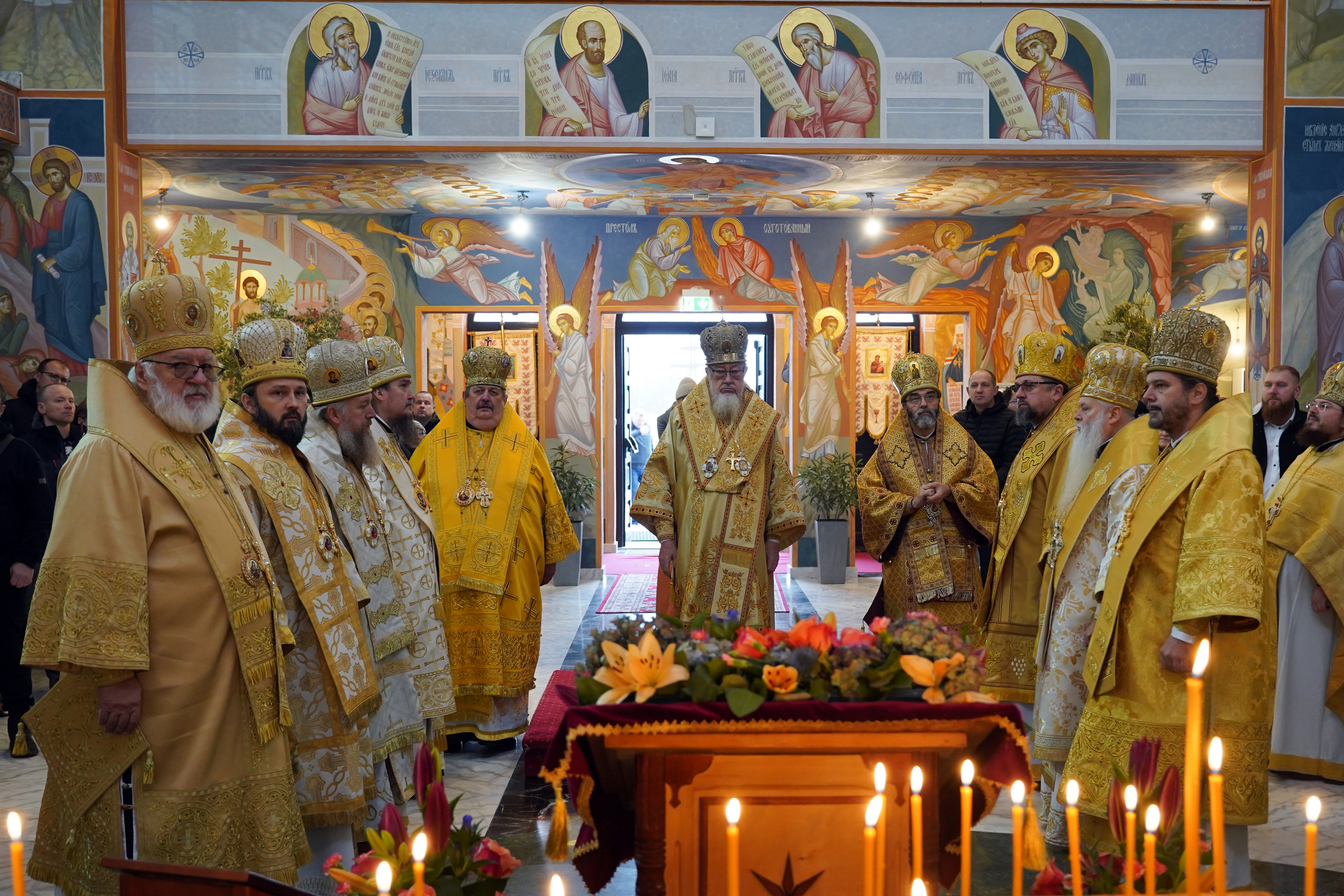 The Divine Liturgy in Hagia Sophia Orthodox church in Warsaw 