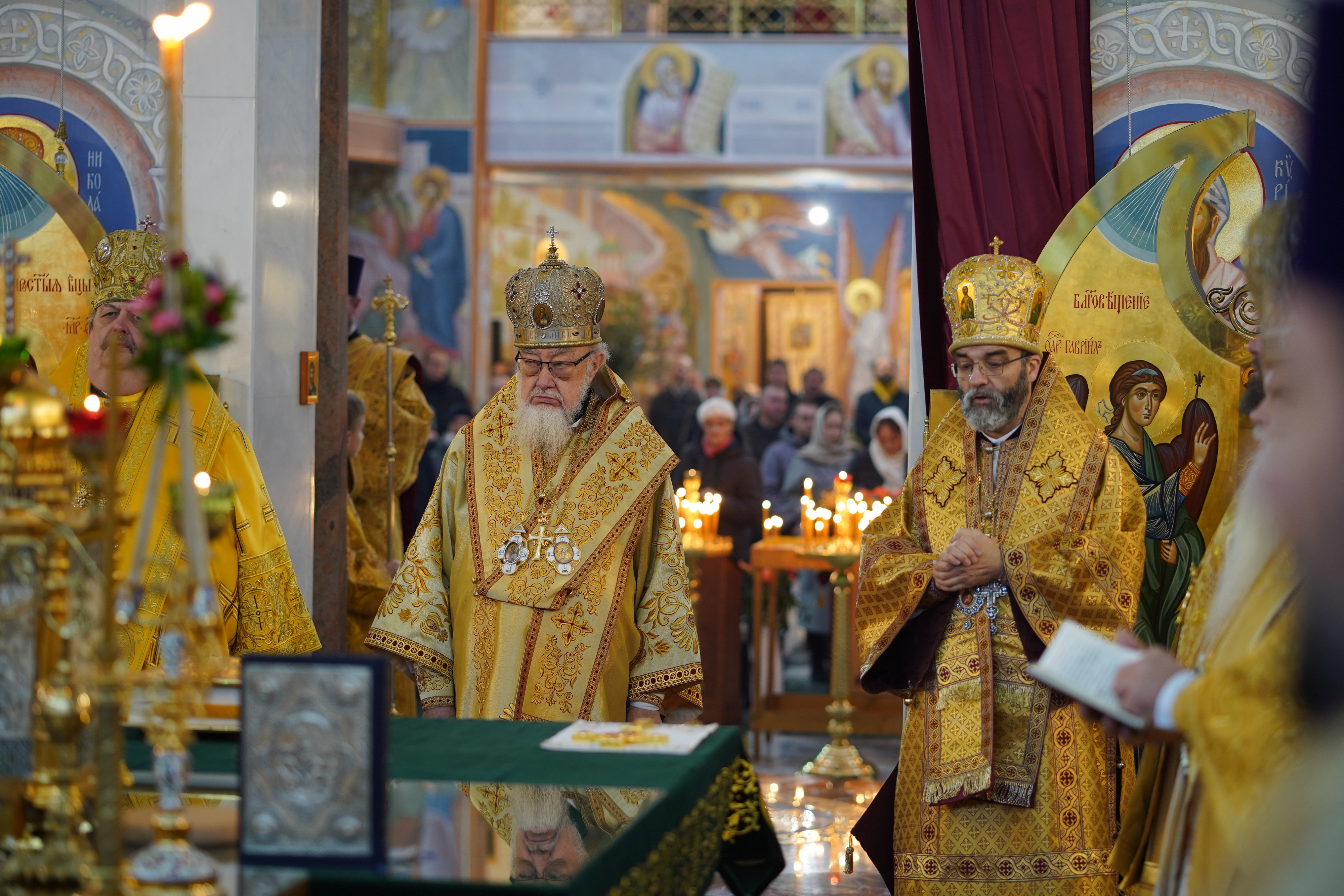 The Divine Liturgy in Hagia Sophia Orthodox church in Warsaw 